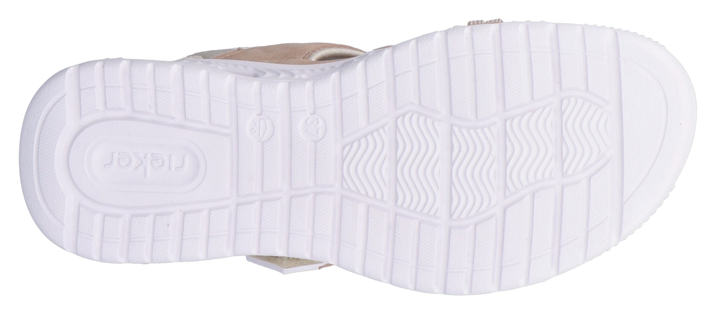 RIEKER Sport Sandale de trekking  Outdoorsandale, Sommerschuh, Sandale mit praktischen Klettverschlüssen