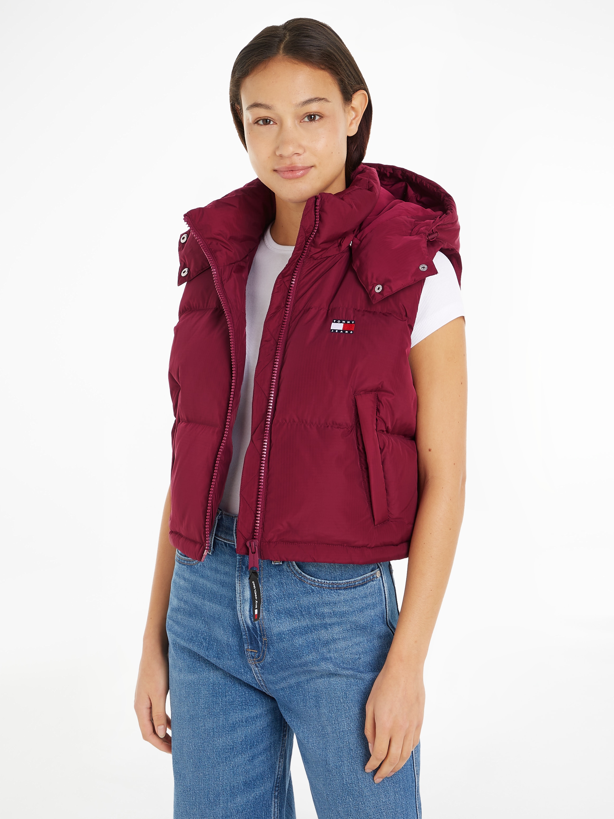 Steppweste »TJW CRP ALASKA PUFFER VEST«, in modischer Cropped Form, Puffer