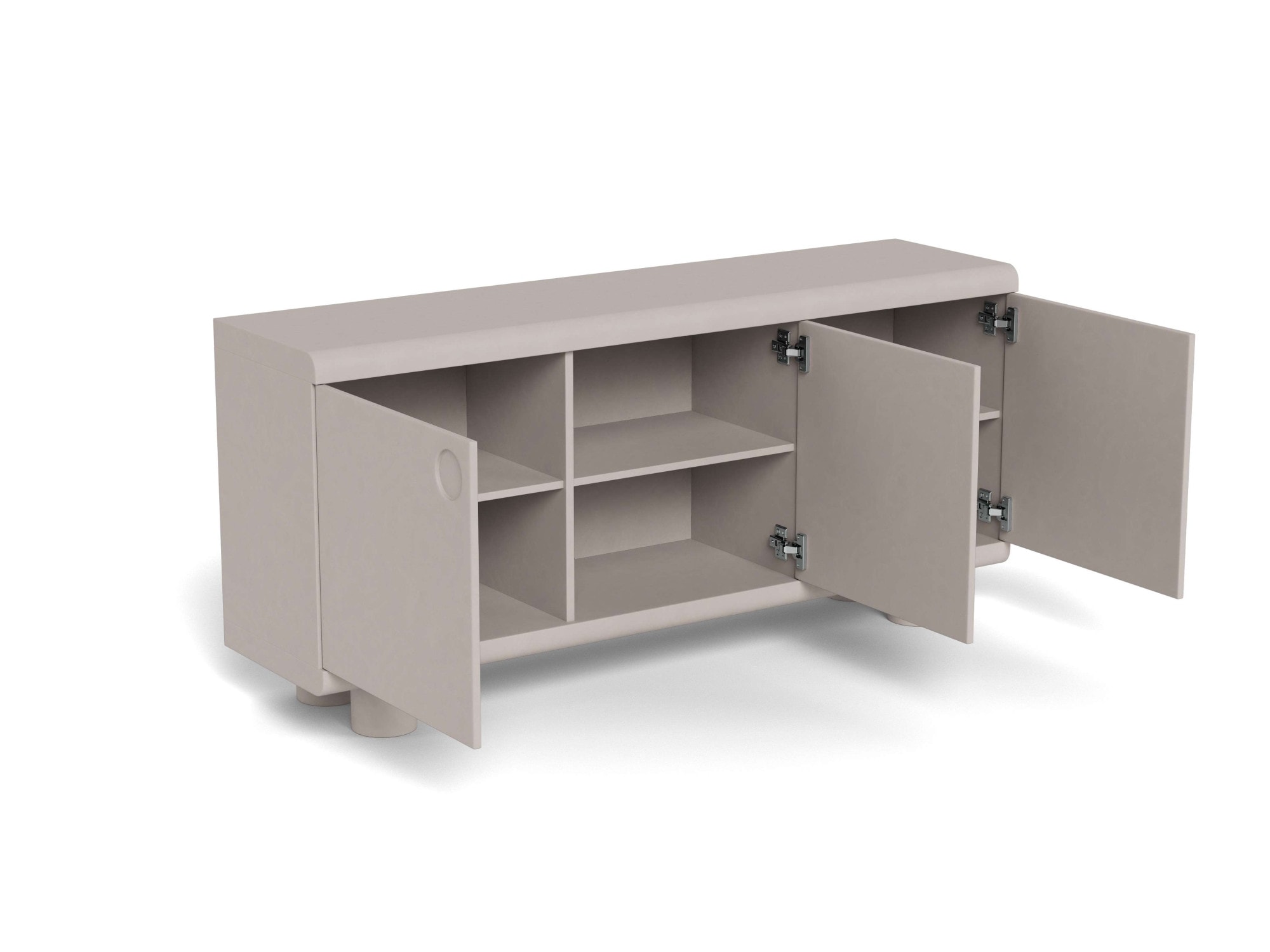 ACTONA GROUP Sideboard »Anrichte« Anrichte, 3 Böden, grau,160x40x75