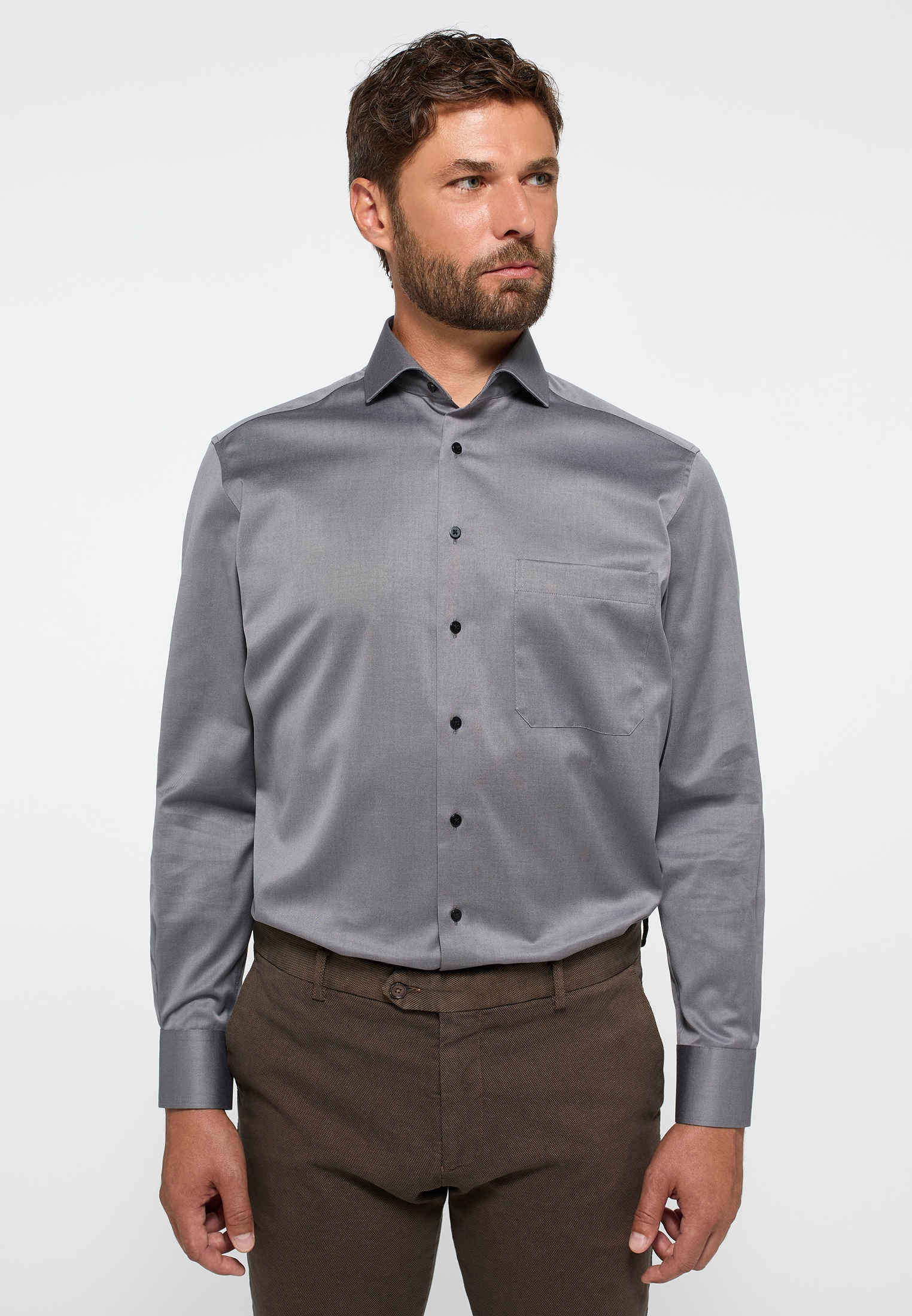 Eterna Langarmhemd »COMFORT FIT« NON IRON (bügelfrei)