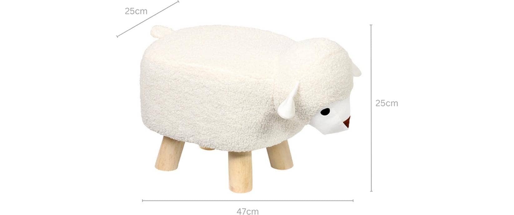 KESPER® Kinderhocker »Schaf gepolstert mit Holzbeinen«