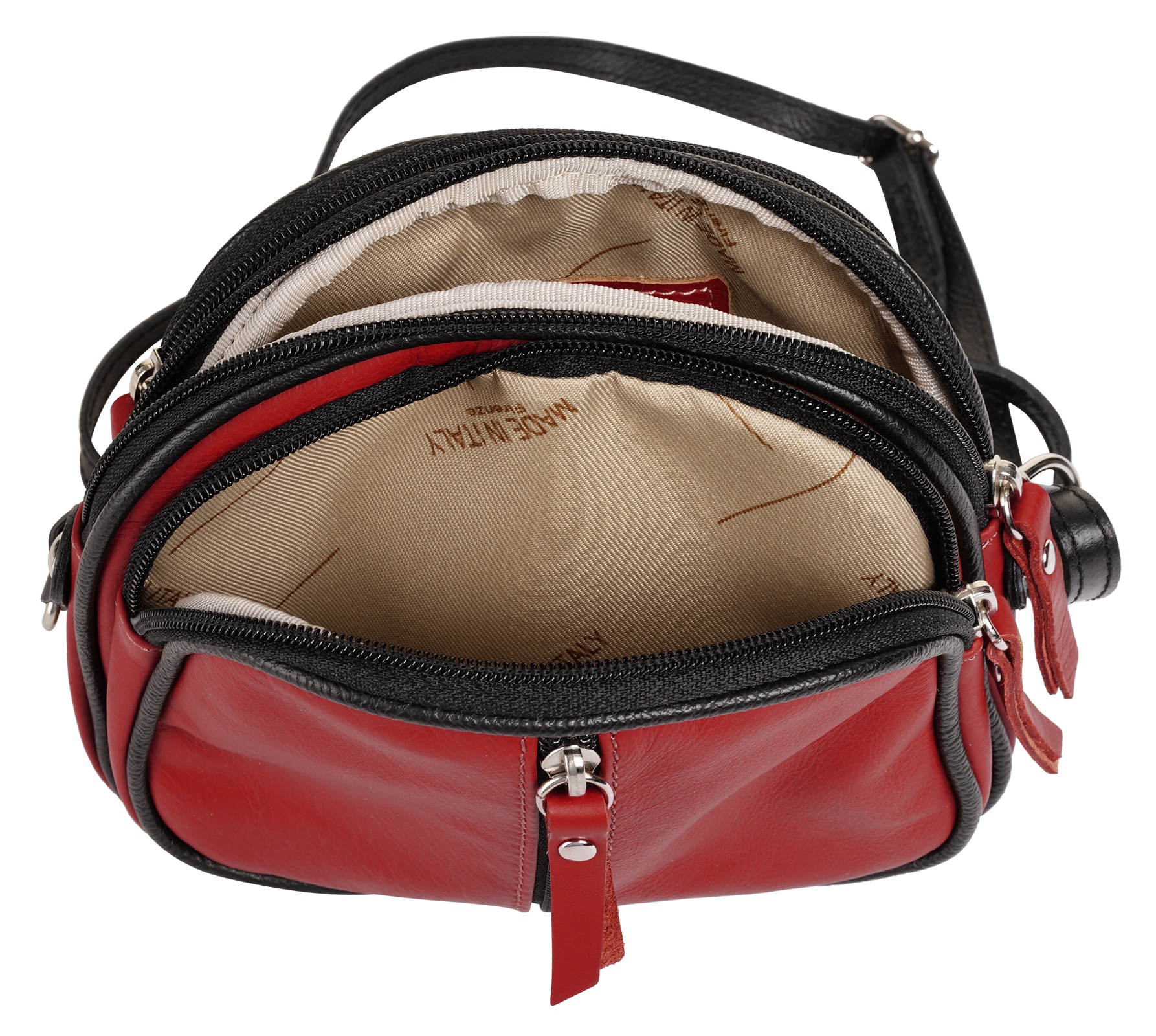 Cluty Sac à bandoulière echt Leder, Made in Italy