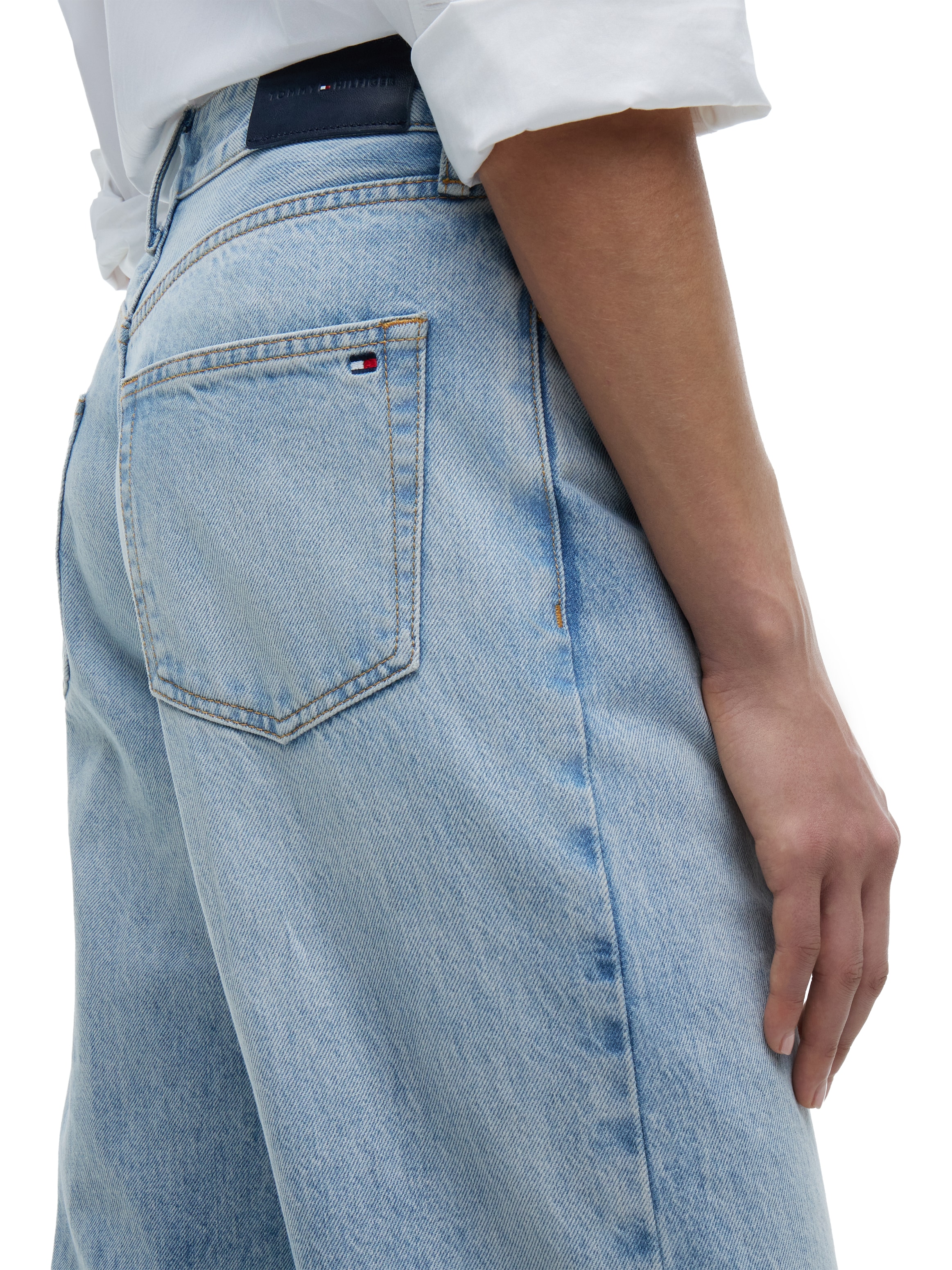 Tommy Hilfiger Jeans droit »LOOSE STRAIGHT CAM RW« Baumwolle, straight fit, regular waist