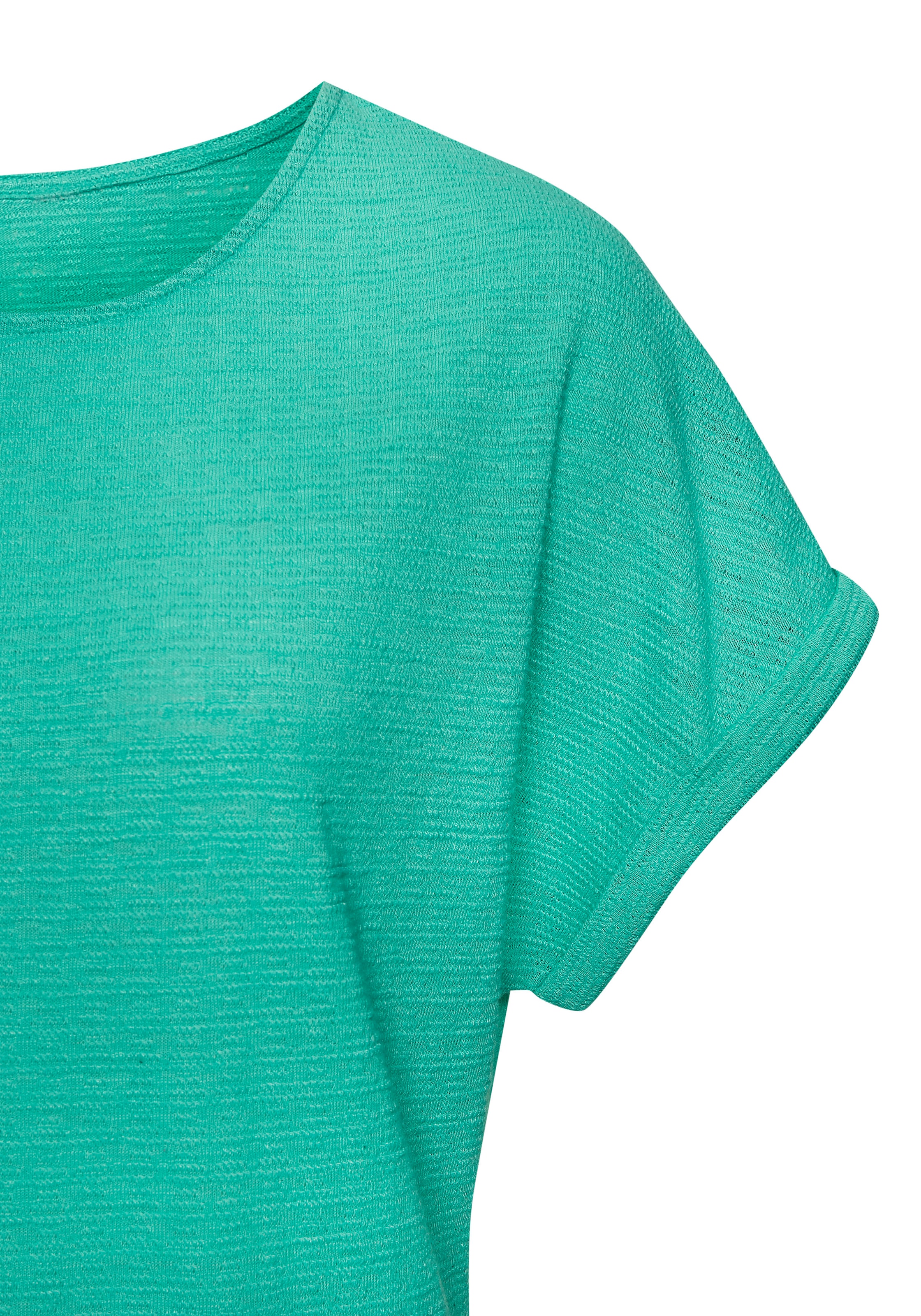 Vivance T-Shirt »aus bügelfreiem Strukturstrick«, (2er-Pack), aus bügelfreiem Strukturstrick und mit recycelten Polyester-Fasern
