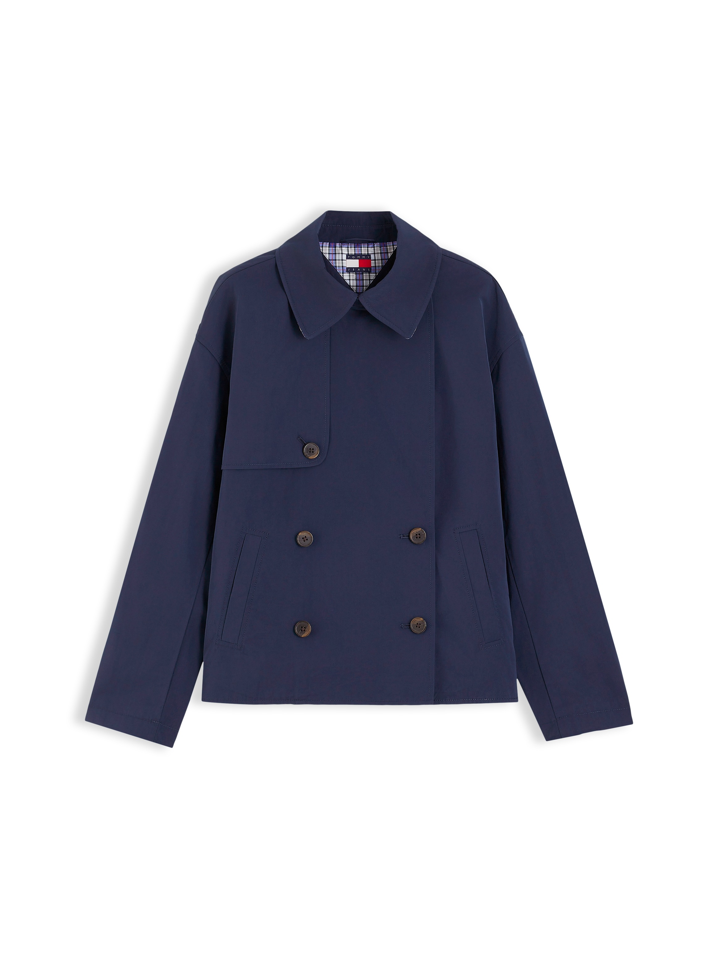 Tommy Jeans Kurzjacke »TJW SHORT TRENCH JACKET« Materialmix