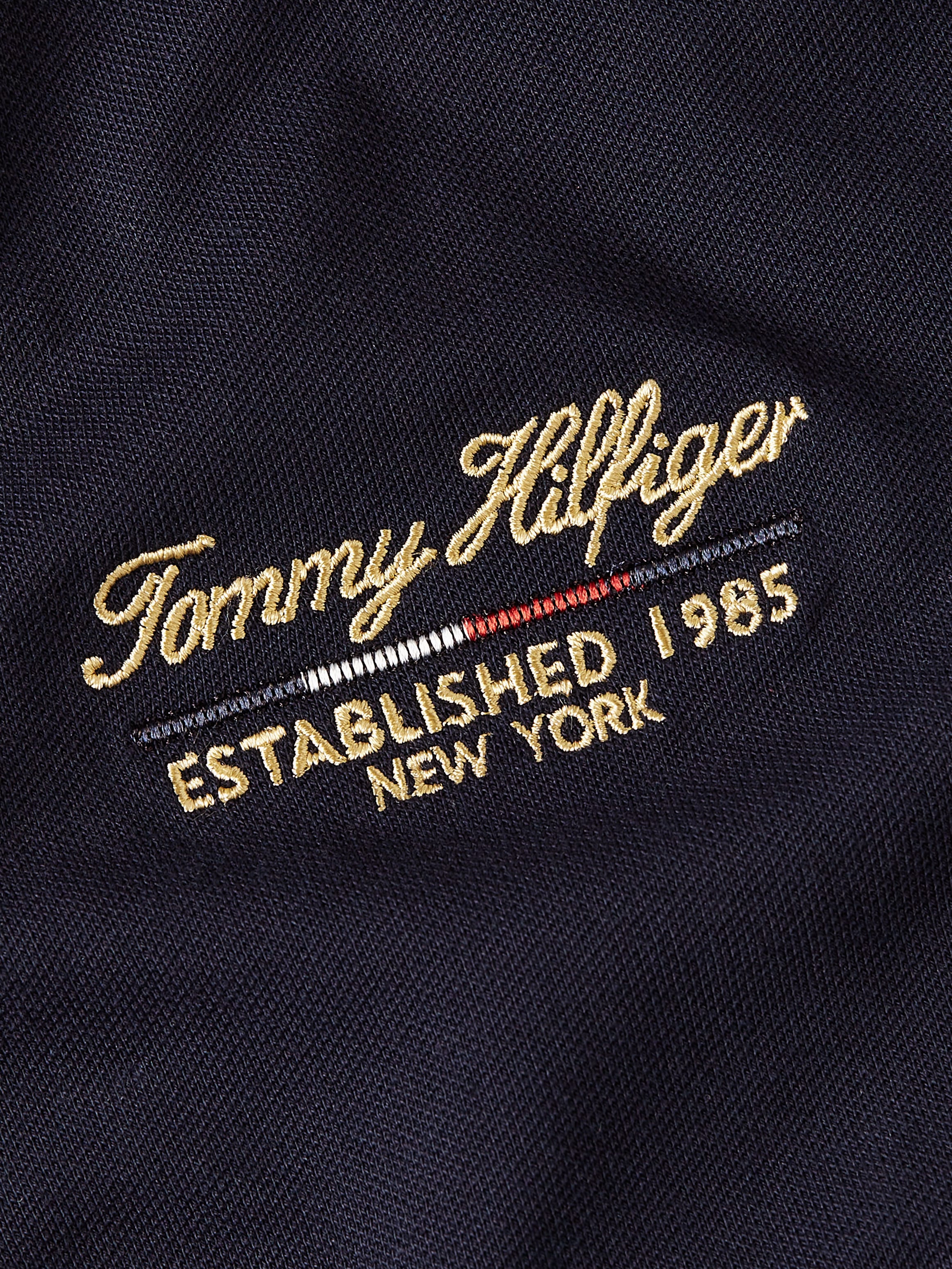 Tommy Hilfiger Poloshirt »SLIM SCRIPT GRAPHIC POLO SS«, mit Tommy Hilfiger Script Logo-Schriftzug