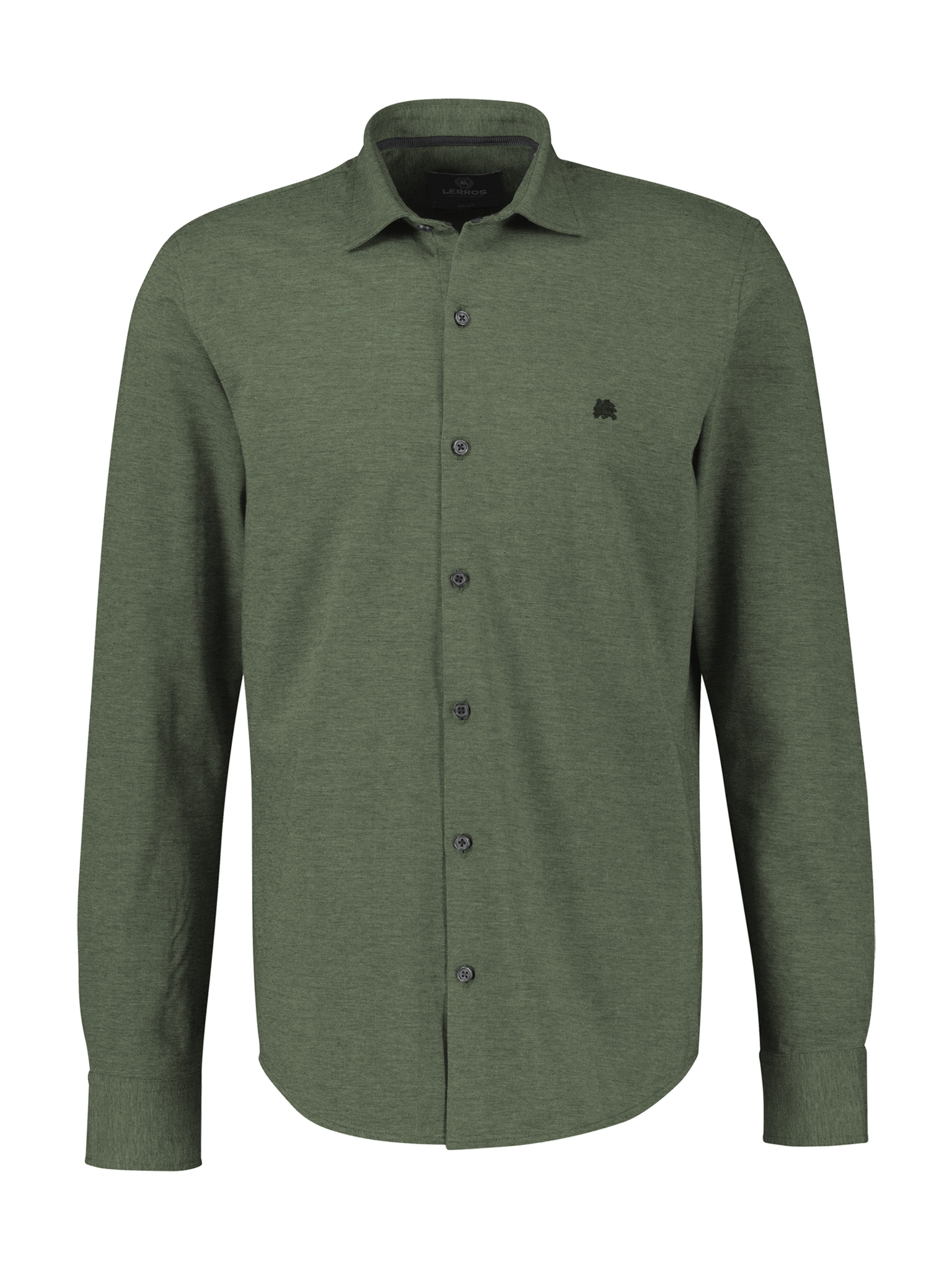 LERROS Langarmhemd mit Logo Stickerei