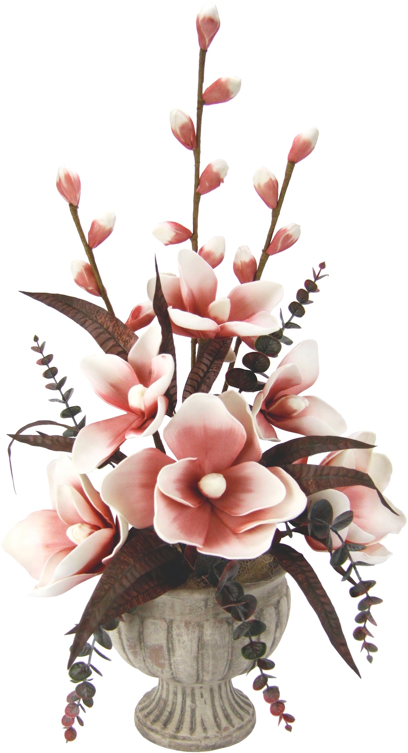 I.GE.A. Kunstpflanze »Arrangement Soft-Magnolie in Vase« kaufen