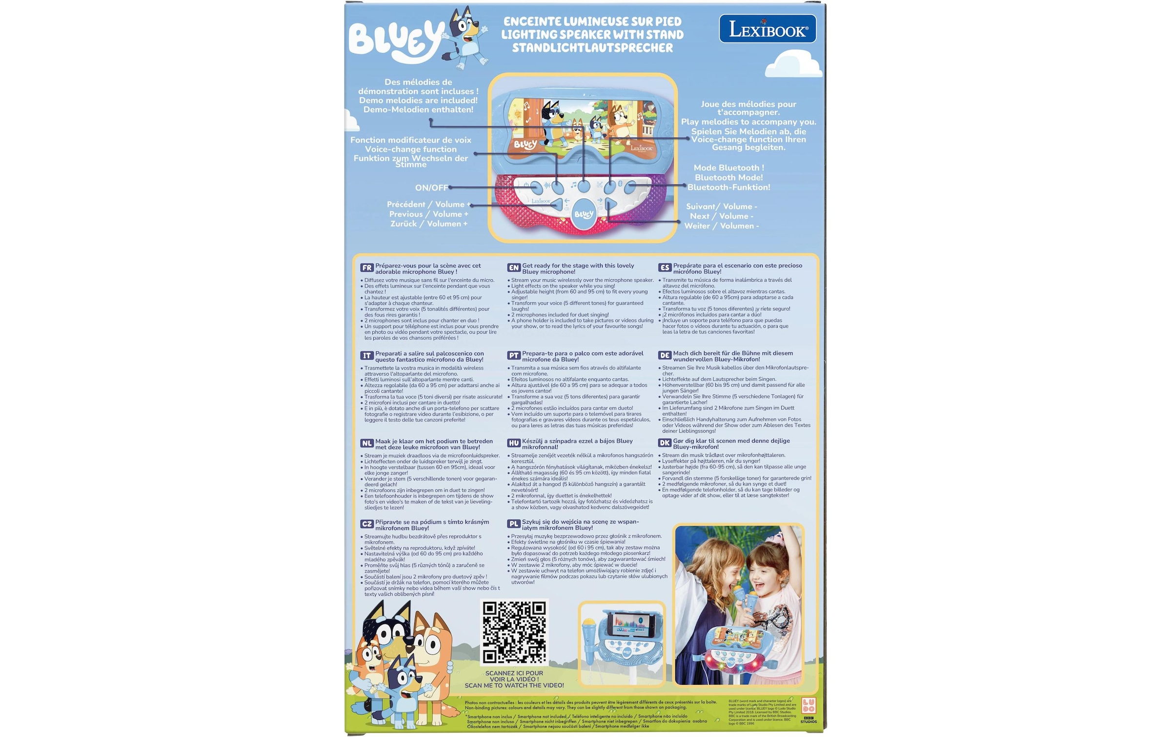 Lexibook® Jouet instrument de musique »Bluey mit 2 Mikrofonen«