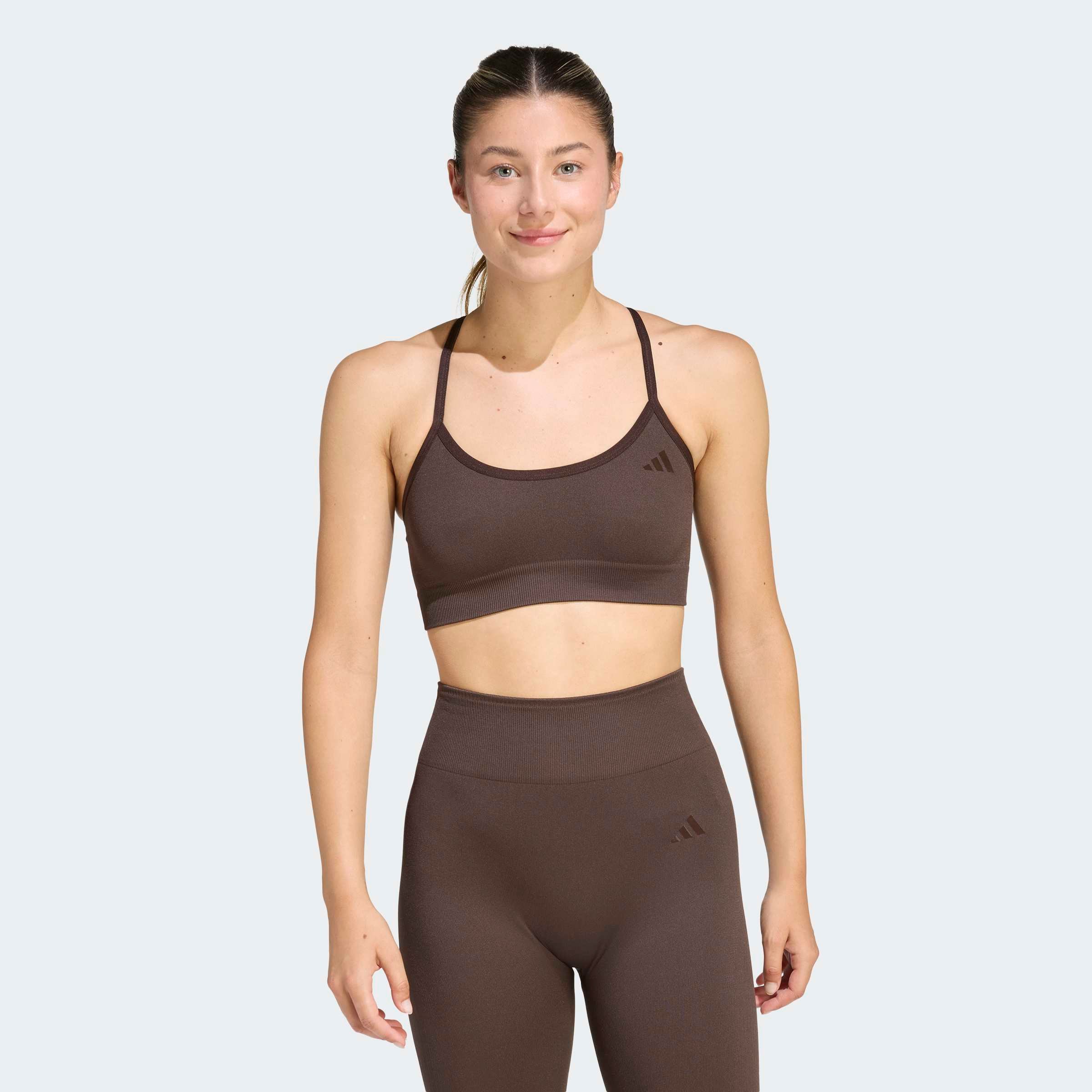 Image of adidas Performance Sport-BH "WORKOUT ESSENTIALS LEICHT STÜTZENDER STRICK-BH"