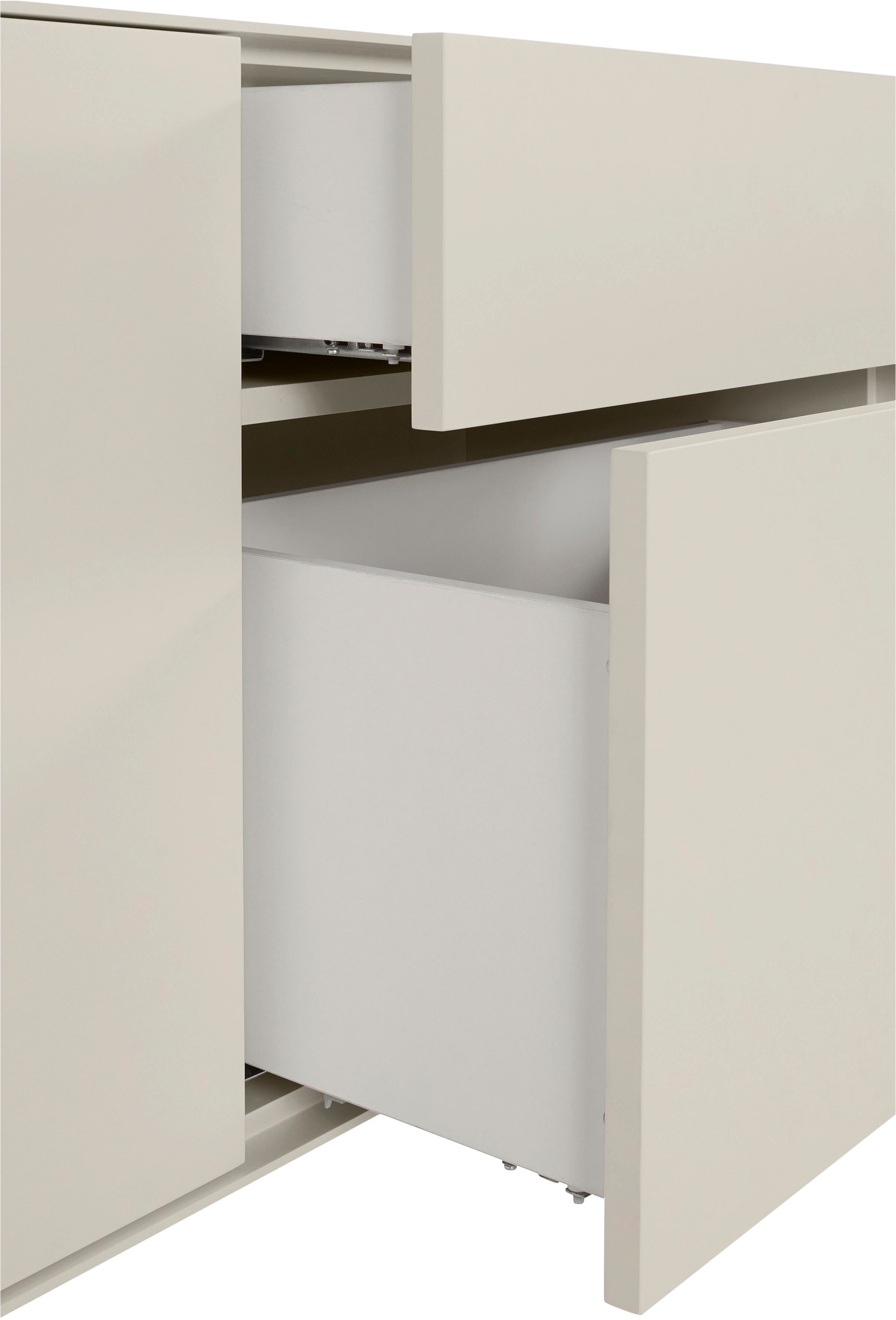 LeGer Home by Lena Gercke Lowboard »Essentials«, (2 St.), Breite: 254cm, MDF lackiert, Push-to-open-Funktion