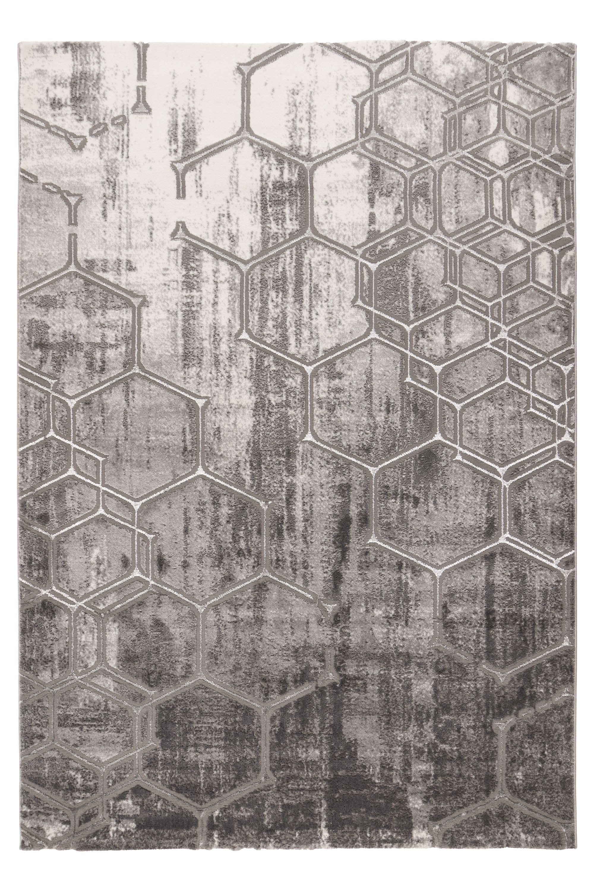 Image of Kayoom "Mineral 525" rechteckig 12 mm Höhe Kurzflor, Hoch Tief Struktur, Wohnzimmer