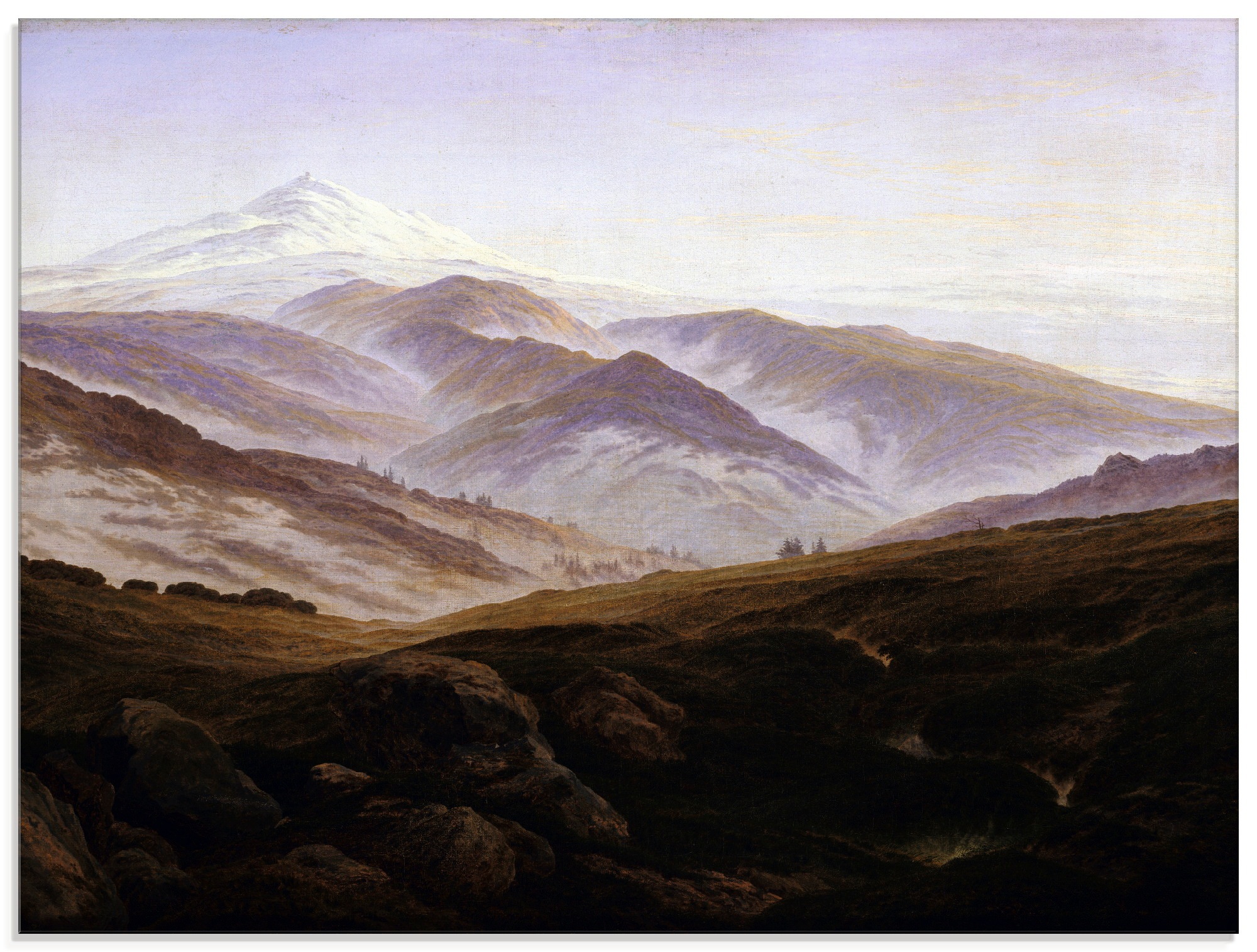 Image of Artland Glasbild »Erinnerungen an das Riesengebirge. 1835.«, Berge, (1 St.) bei Ackermann Versand Schweiz