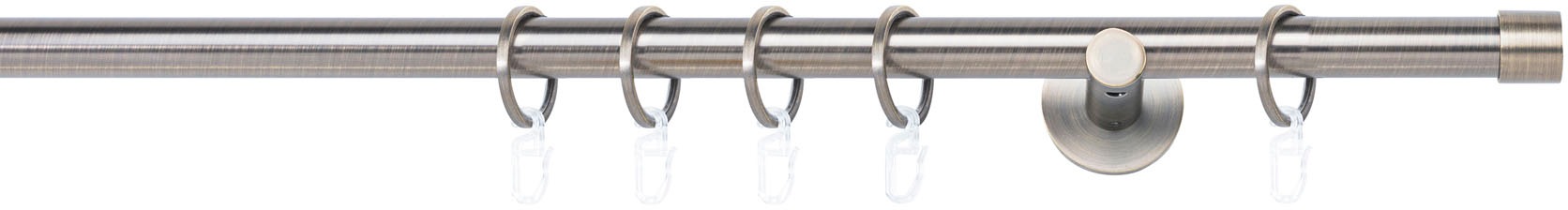mydeco Gardinenstange »20mm Cap Wandträger 6,5 cm«, 1 läufig-läufig, Fixmass