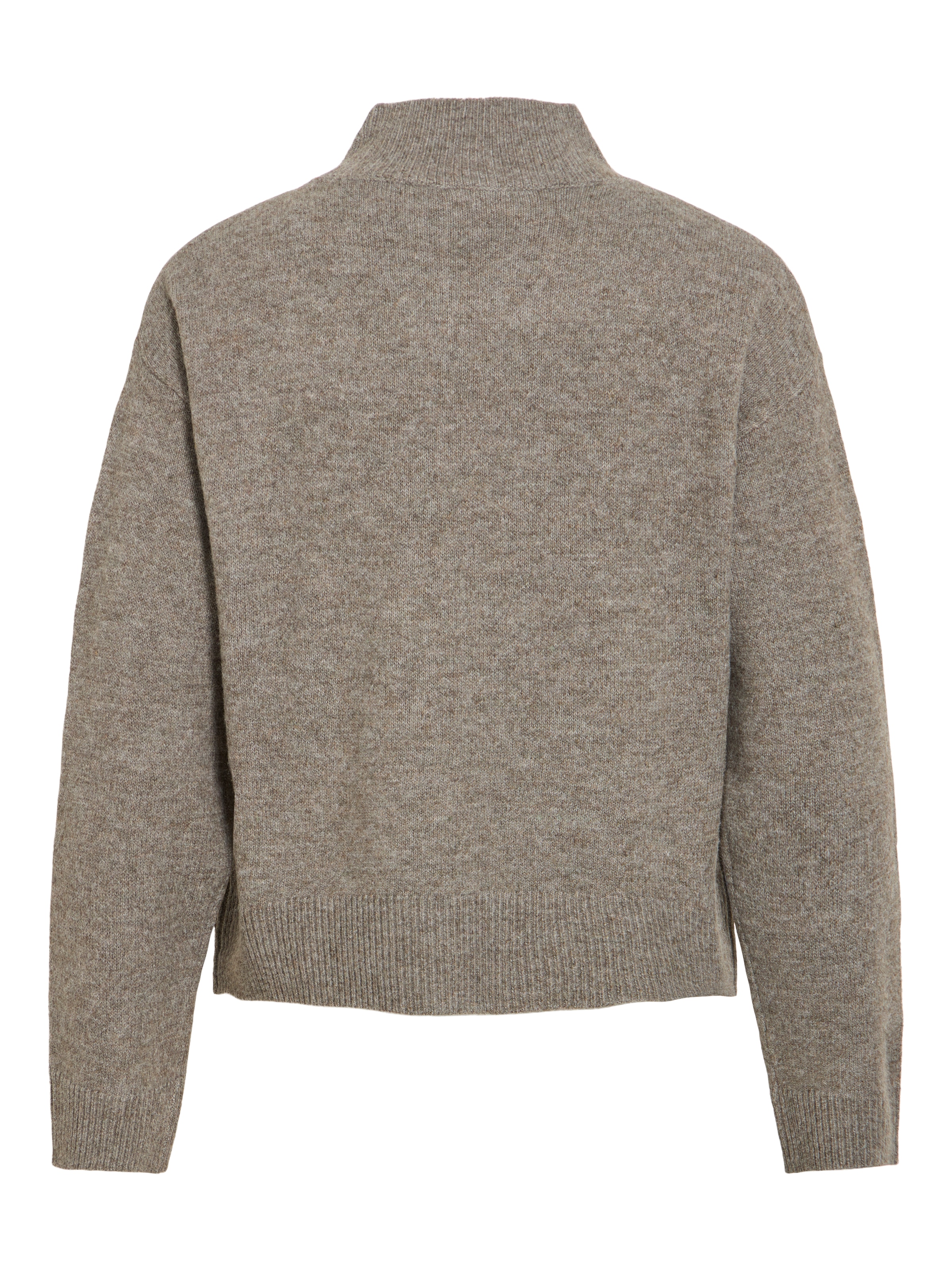 Vila Pull en tricot »VIAYLIN HIGHNECK L/S KNIT TOP/PB« Materialmix,