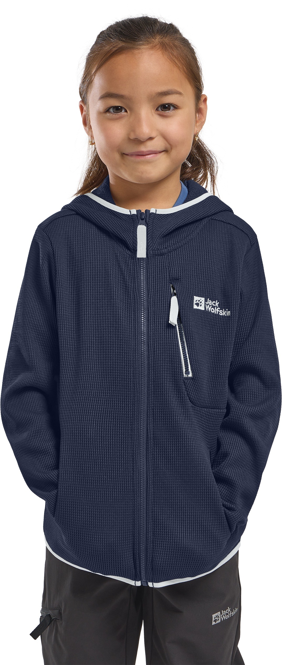 Image of Jack Wolfskin Softshelljacke "ACTAMIC GRID MIDLAYER K" mit Kapuze