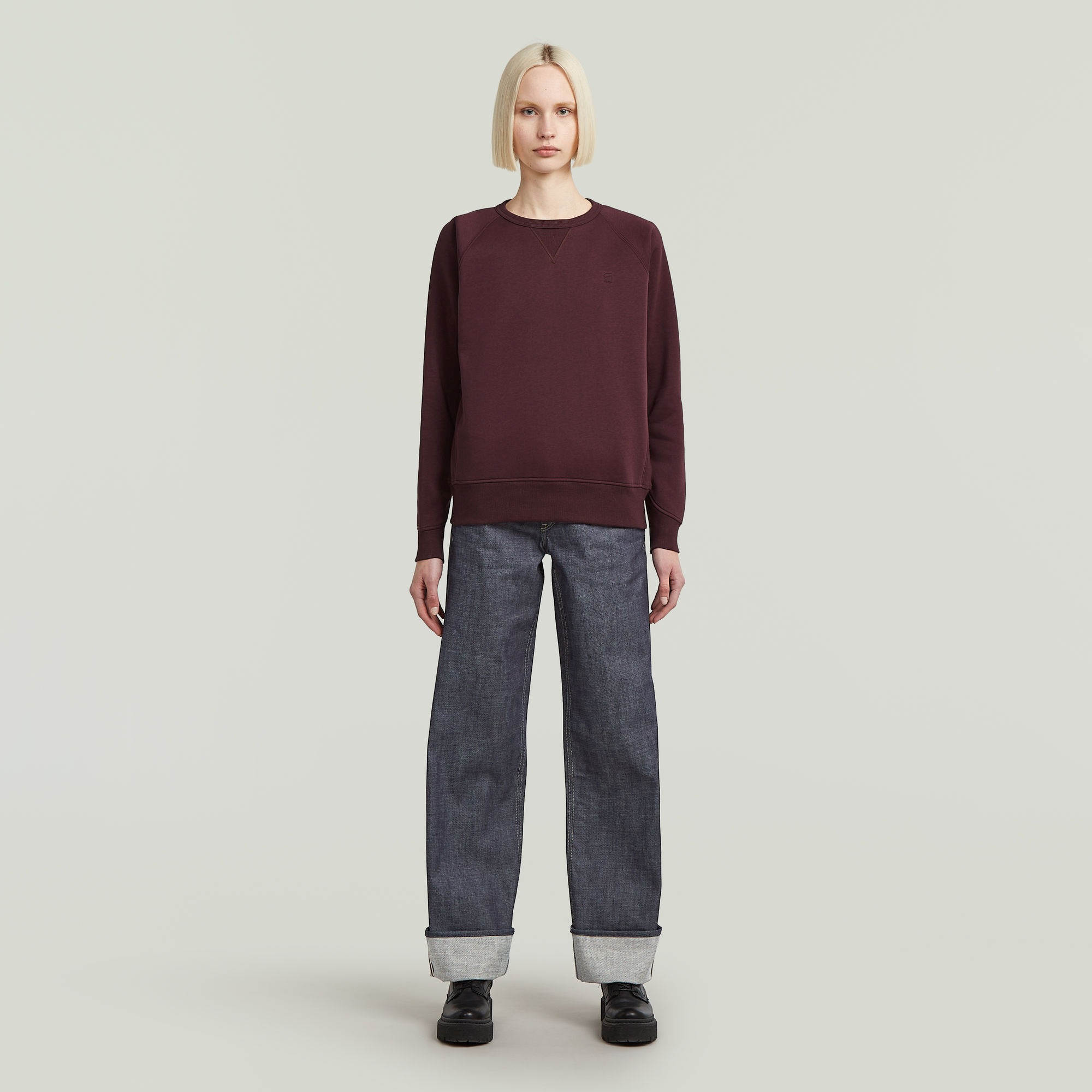 G-STAR Sweatshirt »Premium core 2.0«, mit Einsatz am Ausschnitt
