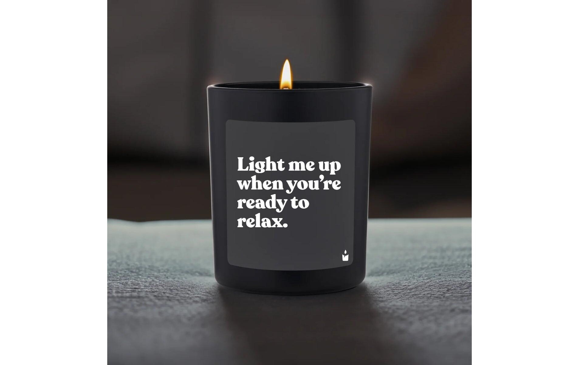   Duftkerze »ChattyCandles Light me up when you're ready to relax 6,7 x 8 cm«