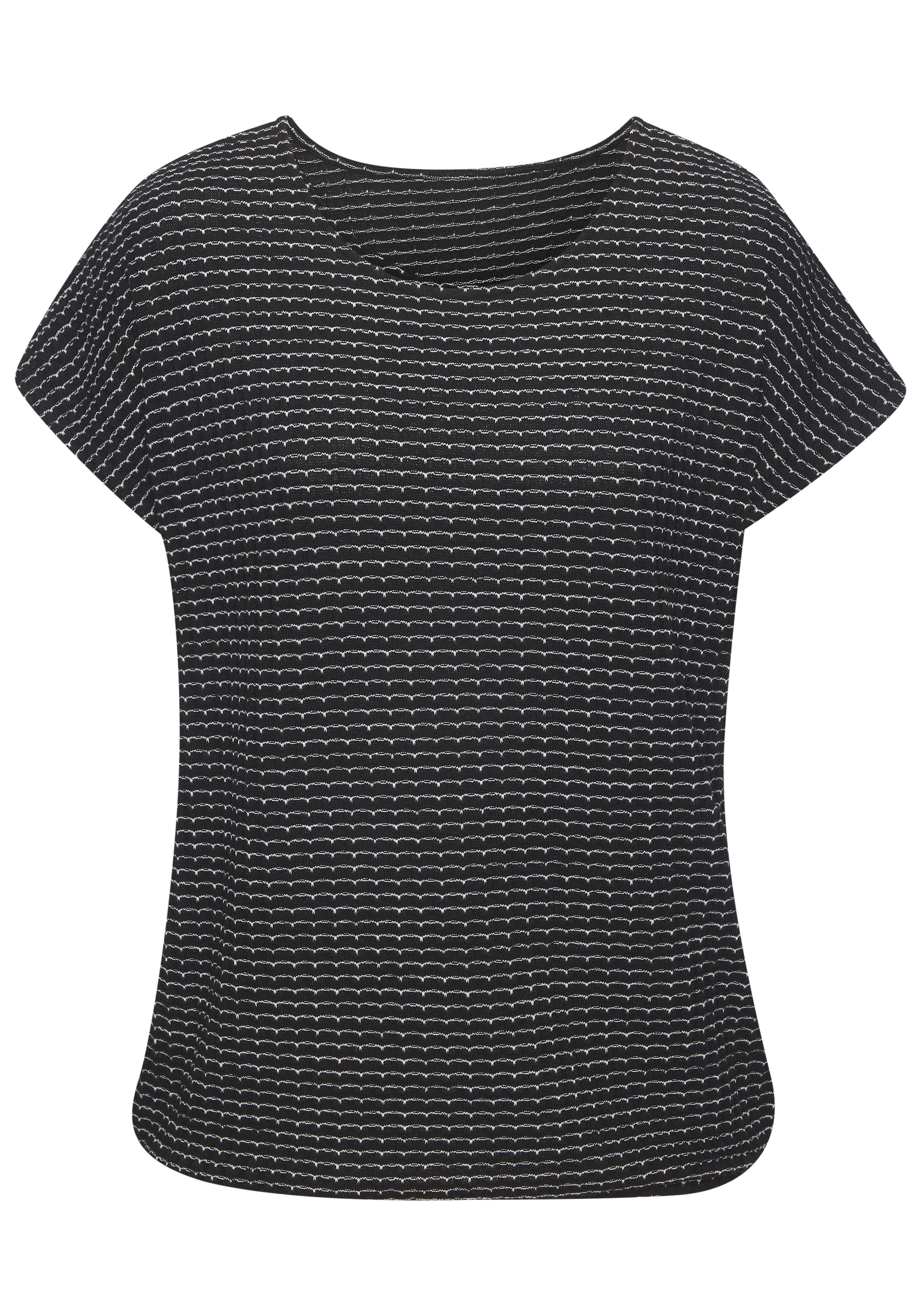 Vivance Kurzarmshirt »aus strukturierter Strickqualität« Set,  mit schönem Muster aus Strick