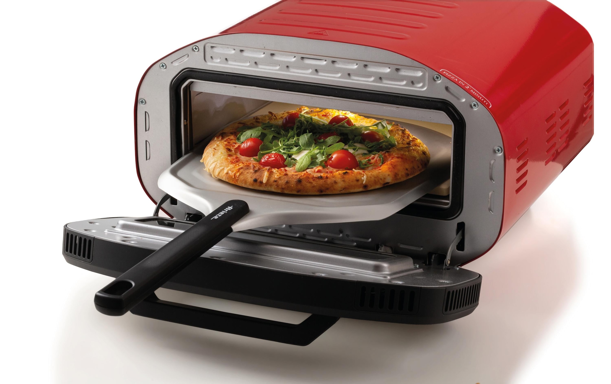 Ariete Four à pizza »3901« jusqu’à 430°C, pierre à pizza amovible, accessoires inclus