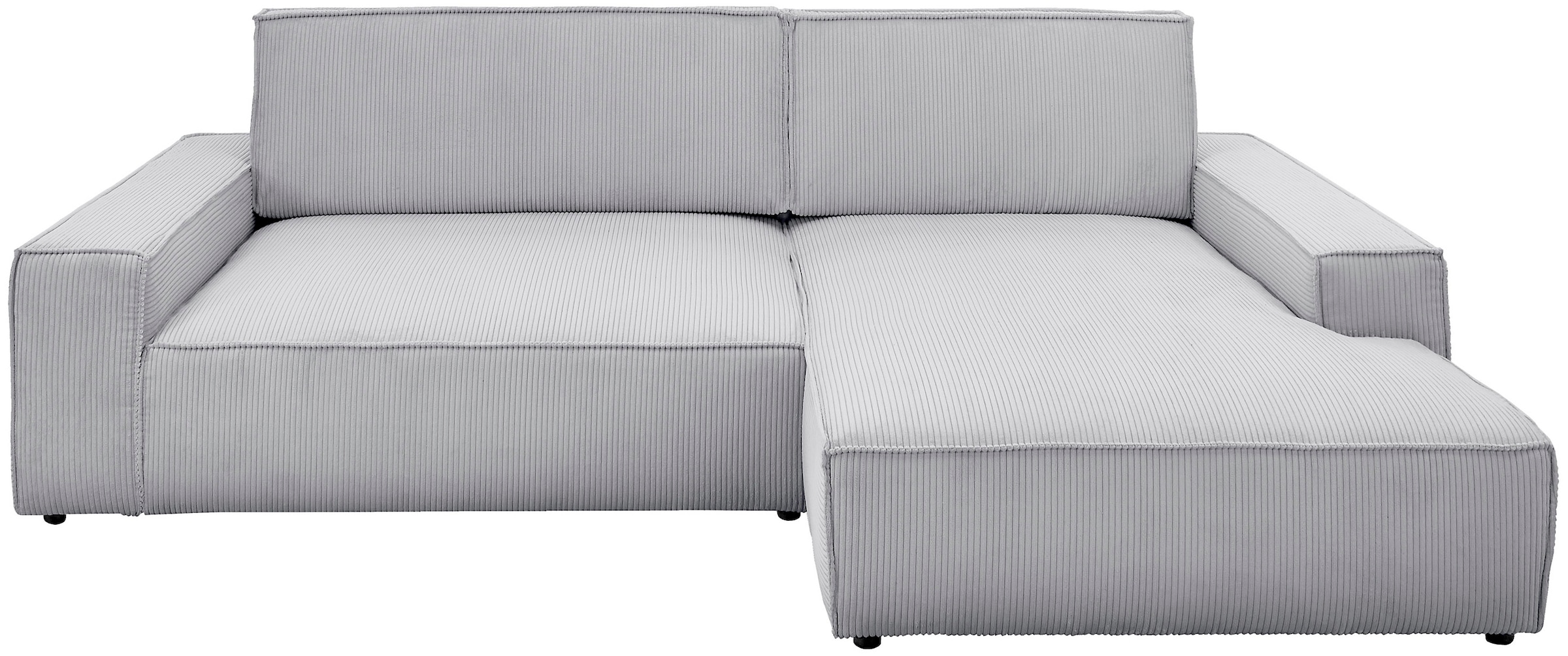 Home affaire Ecksofa »NEU: SHERWOOD XXL 284, Big-Sofa L-Form, tiefe Sitzfläche 95 cm, Cord« Recamiere rechts/links, als Schlafsofa stellbar, Cord u. Leinenoptik