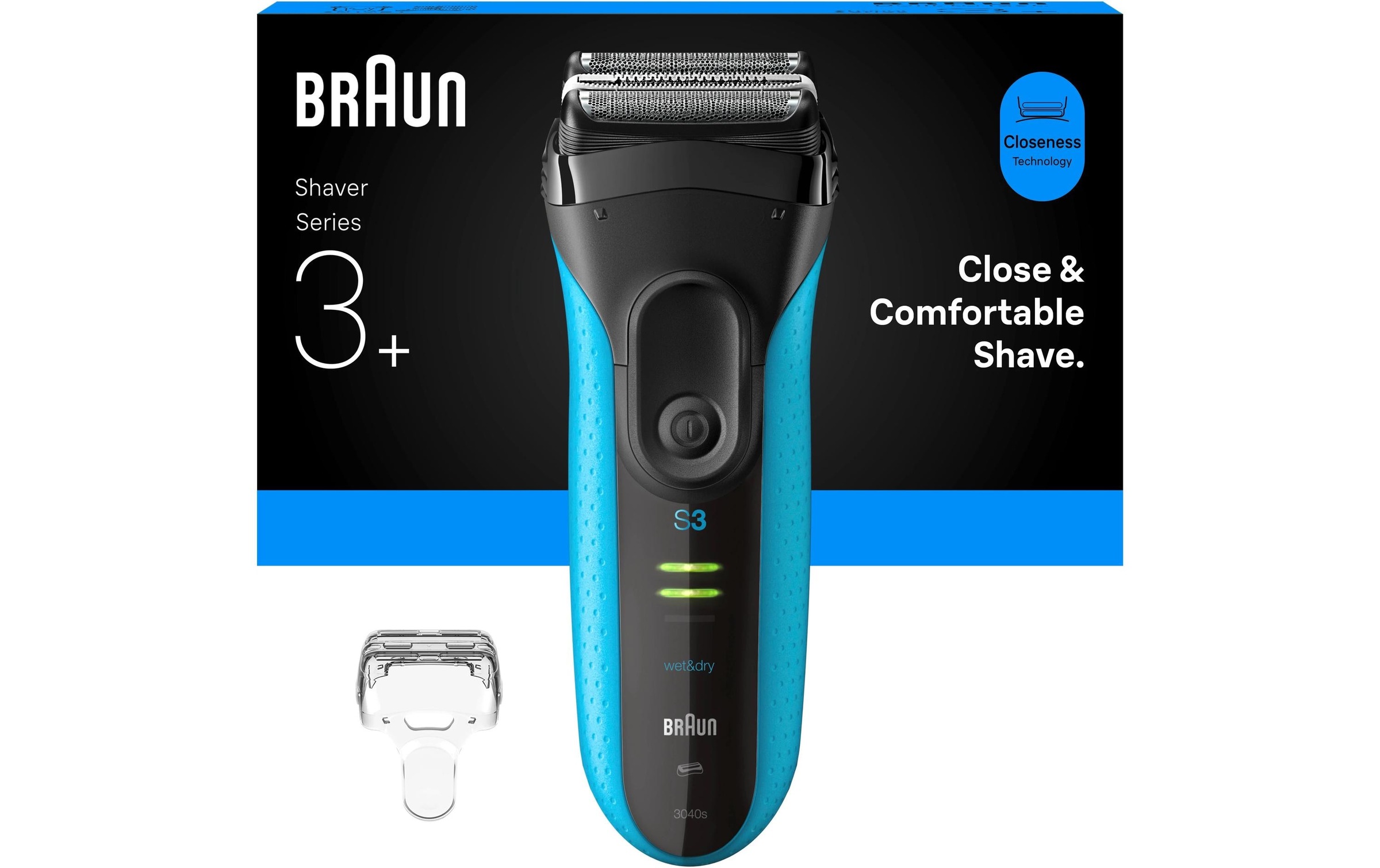 Braun Gesichtshaarrasierer »Series 3+ 3040s« Gesicht