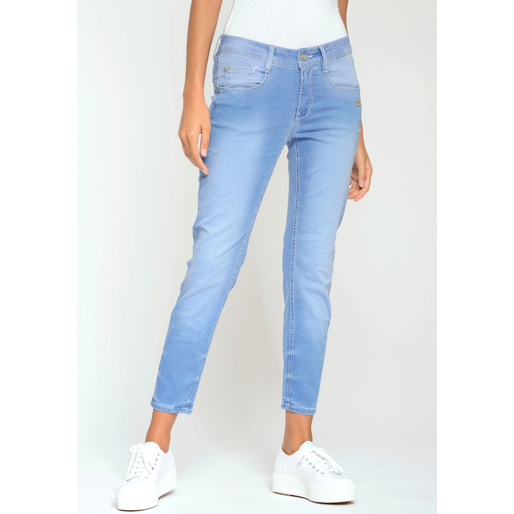 GANG Relax-fit-Jeans »94Amelie cropped«, mit doppelter Passe und doppelter, rechter Gesässtasche