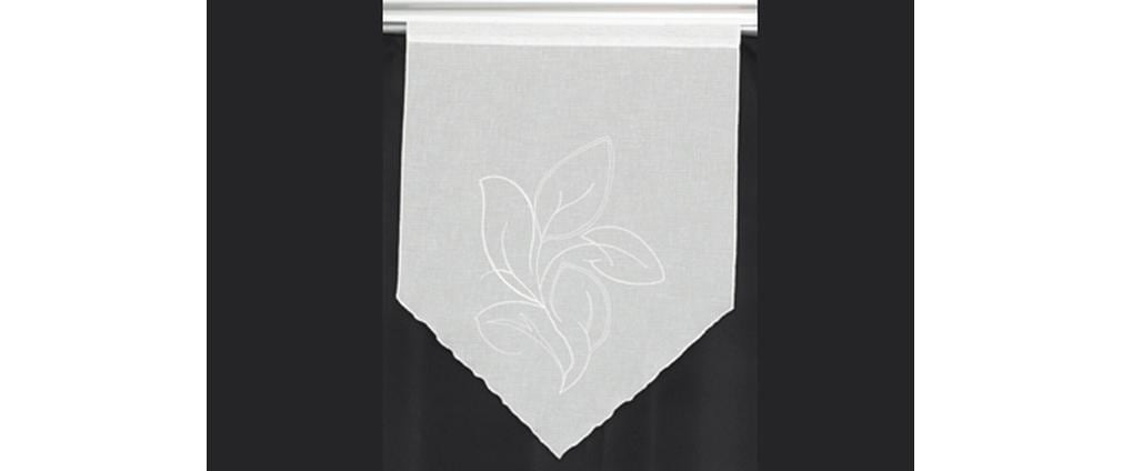 Image of Hubatka TEXTIL Vorhang "Spitzhänger mit Stickerei 60 cm x 90 cm" Stangendurchzug 1 Stk. tlg.