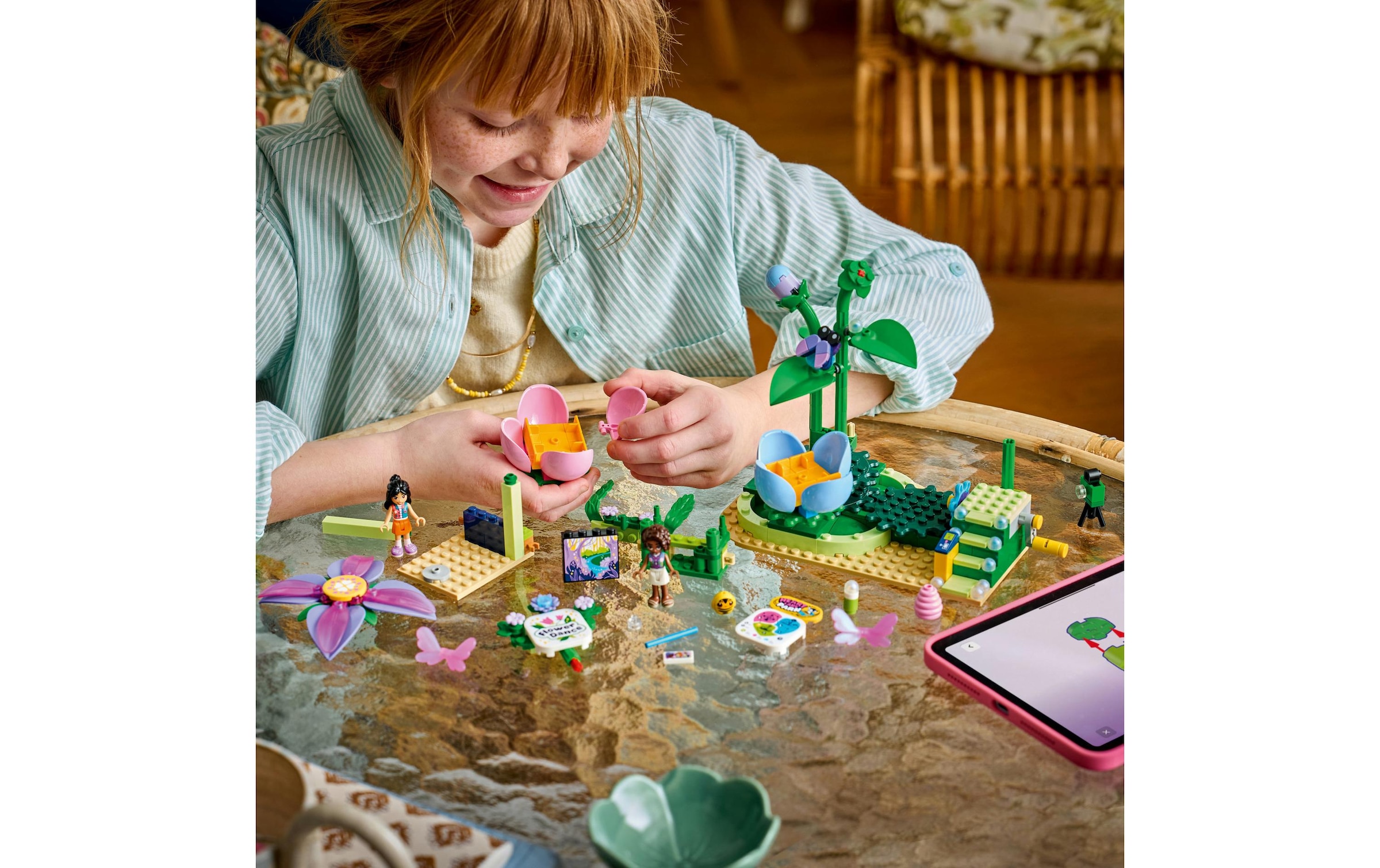 LEGO® Konstruktionsspielsteine »Feentassen-Karussell mit Blumendeko (42702), LEGO Friends« Made in Europe