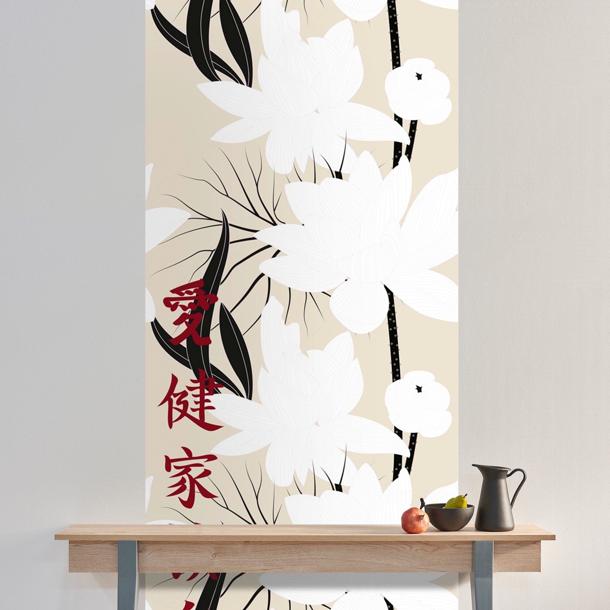 queence Vinyltapete »Hope«, bedruckt-Barock-Antikoptik-Kunst, 90x250cm, selbstklebend, kinderleichte Anbringung, Sticker