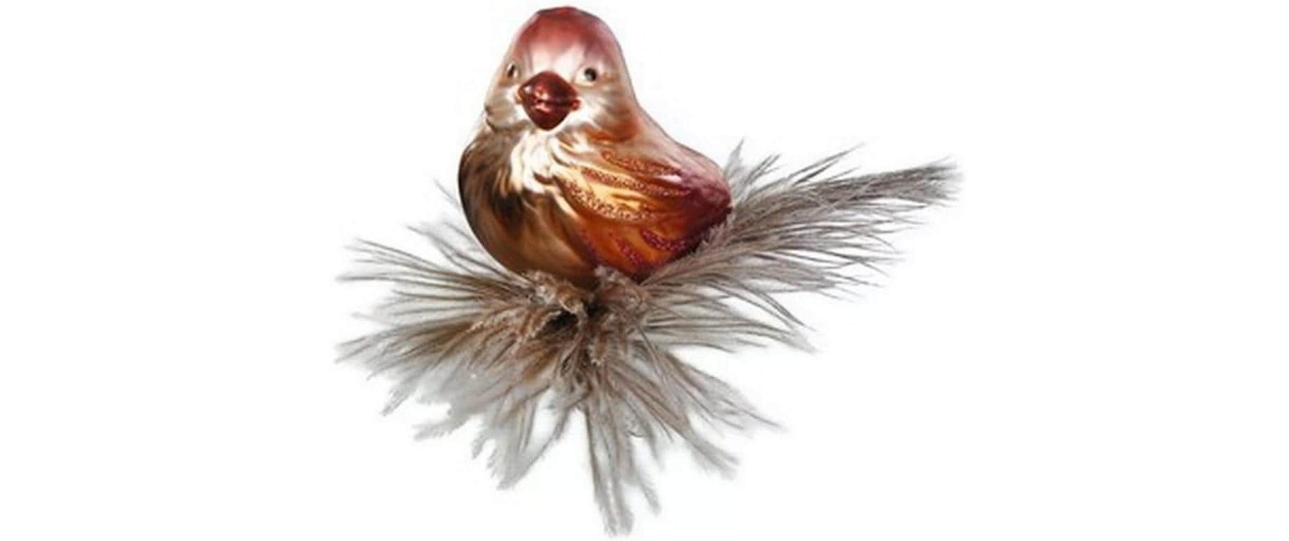 Image of INGE-GLAS Weihnachtsbaumkugel "Fipsi Vogel 7 cm"