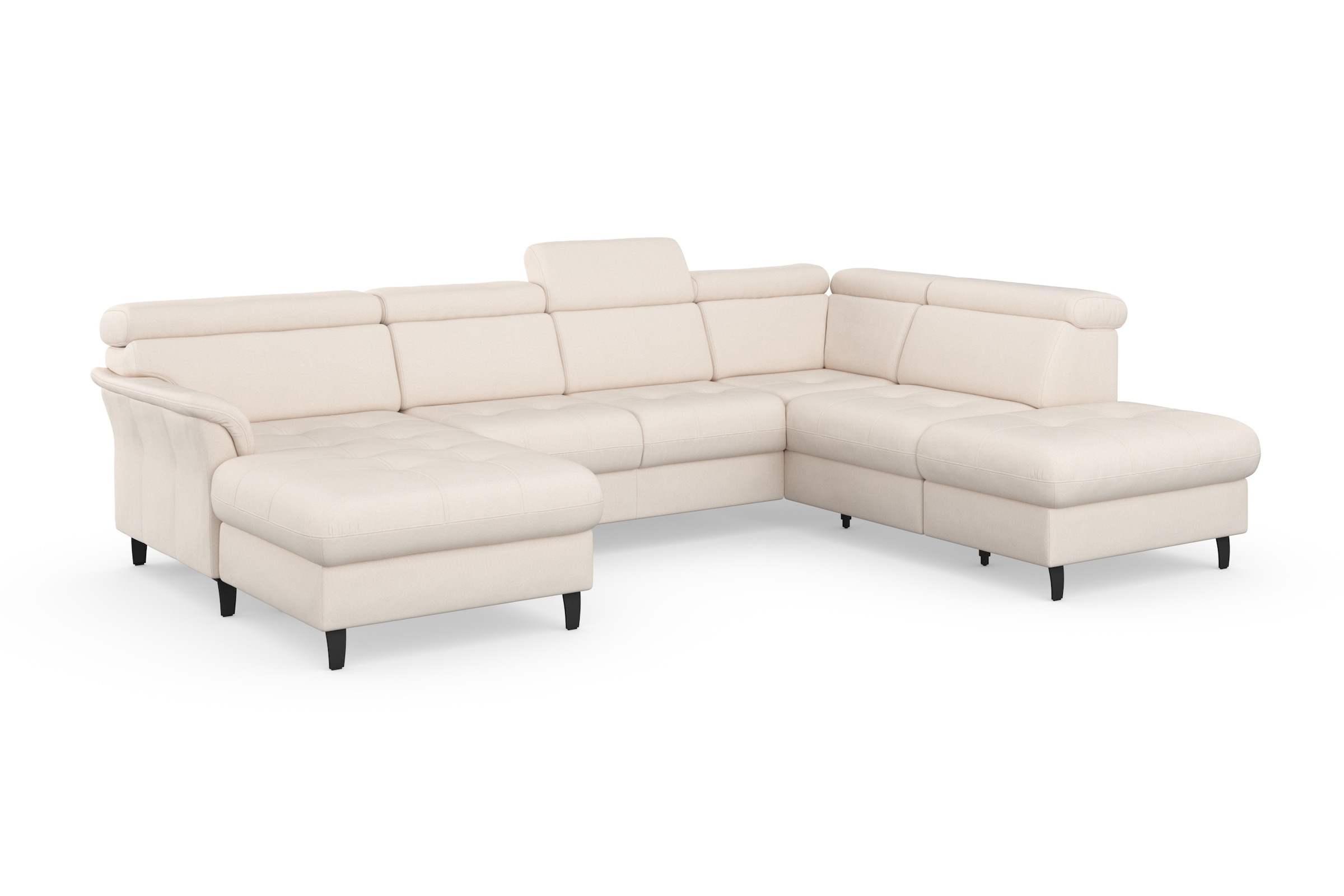 sit&more Wohnlandschaft »Marano U-Form« inklusive Kopfteilverstellung, wahlweise mit Bettfunktion, Bettkasten