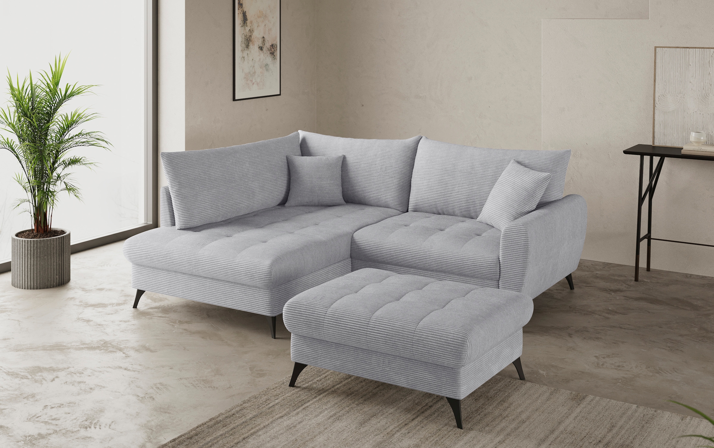 Mr. Couch Banc à tabouret »Blackburn II« Passend zu der Garnitur, mit Kaltschaum, bis 140 kg belastbar