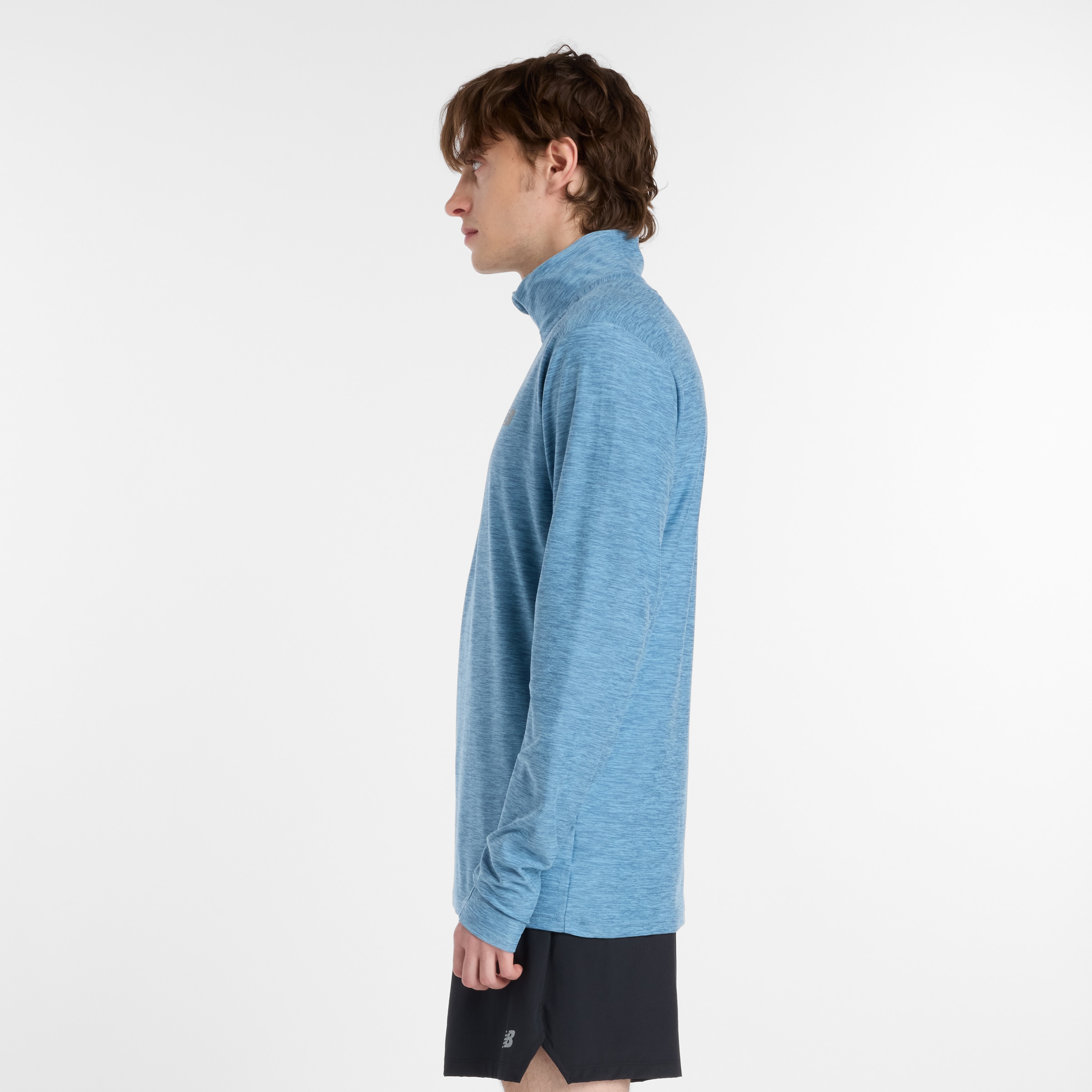 New Balance Laufshirt »Space Dye 1/4 Zip«, mit Label