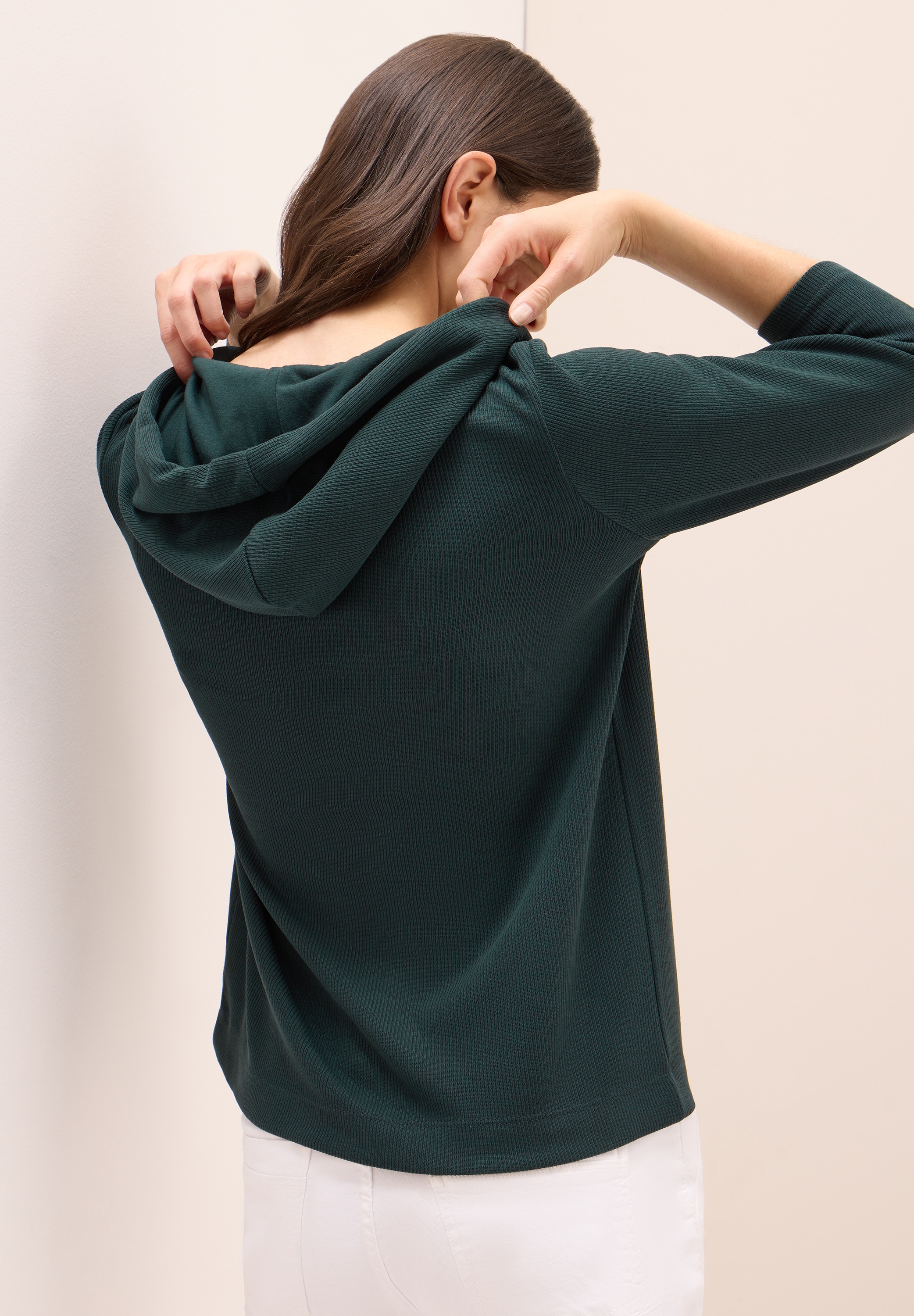Cecil Hoodie, in Rippstruktur