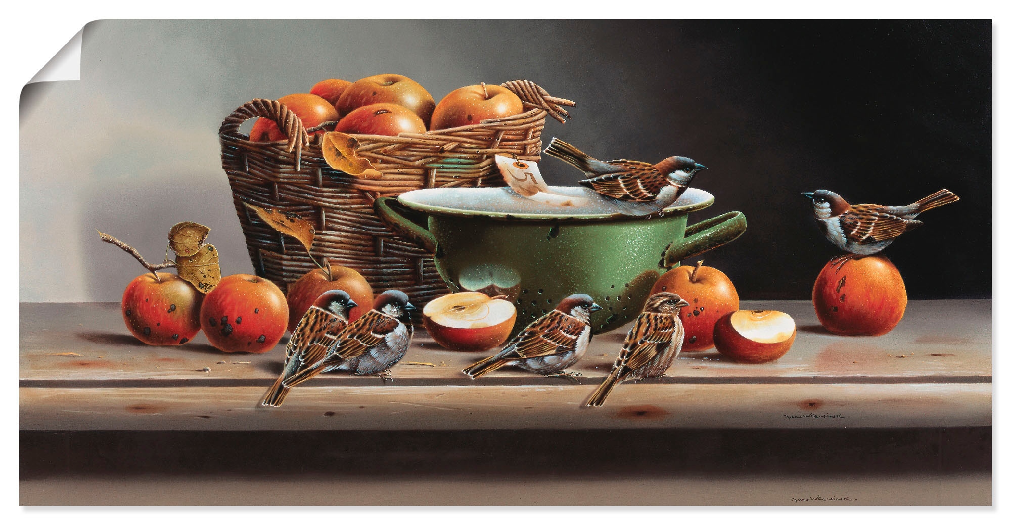 Image of Artland Poster "Haus Spatzen I" Arrangements 1 Stk. tlg. ohne Rahmen
