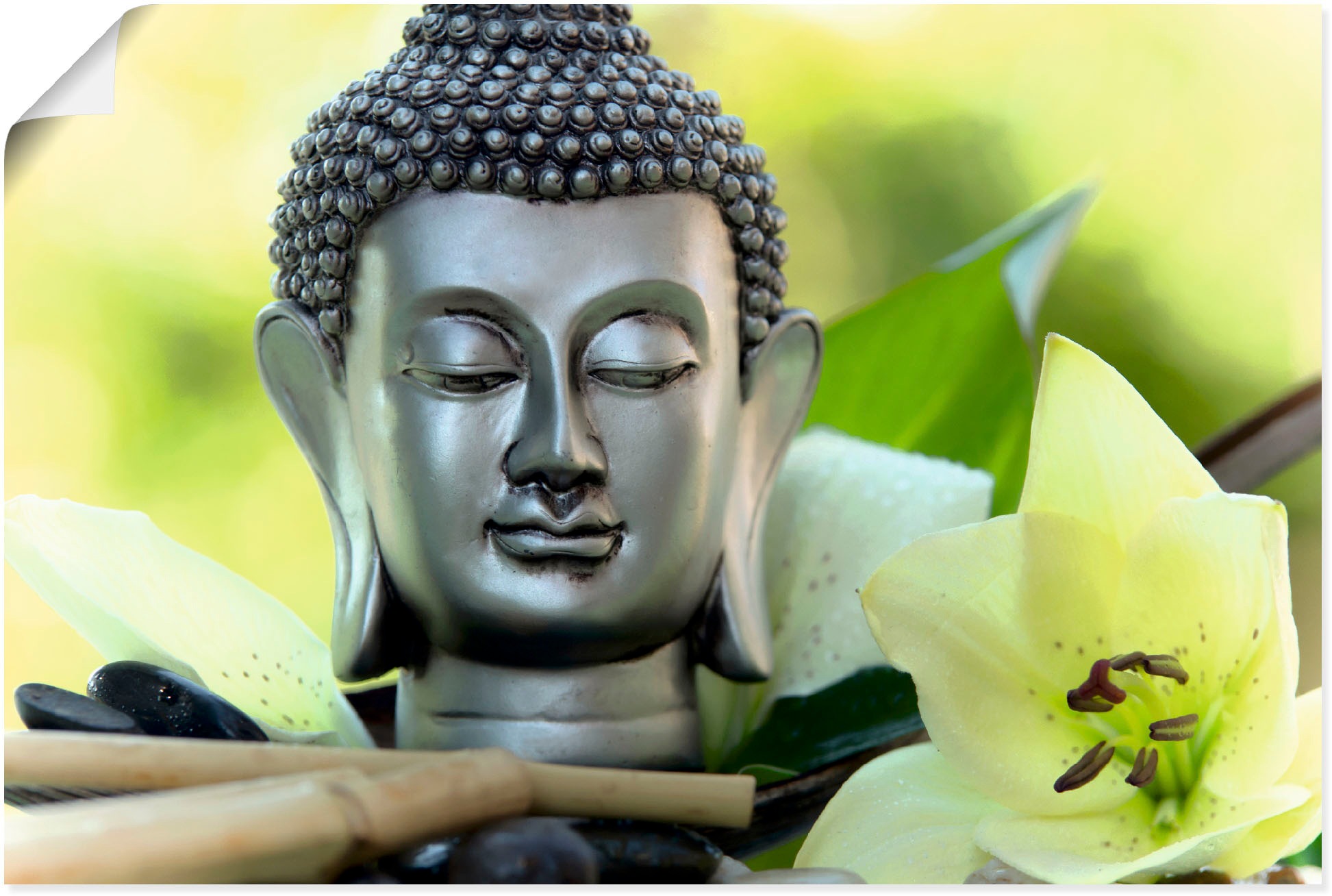 Image of Artland Wandbild "Entspannung und Ruhe mit Buddha" Buddhismus 1 Stk. tlg. als Alubild, Poster in verschied. Grössen