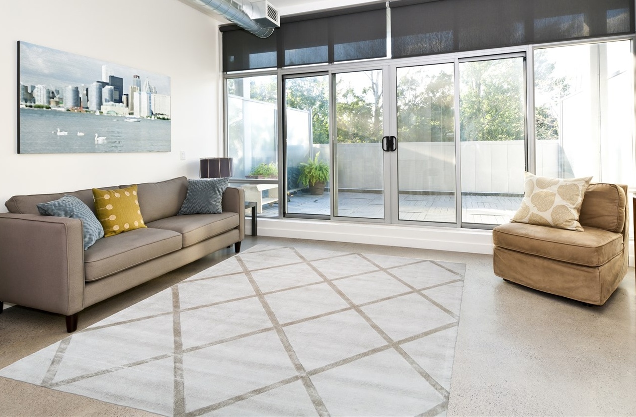 Kayoom Teppich »Luxury 210«, rechteckig, 13 mm Höhe, Kurzflor, handweb, Hoch Tief Struktur, Wohnzimmer