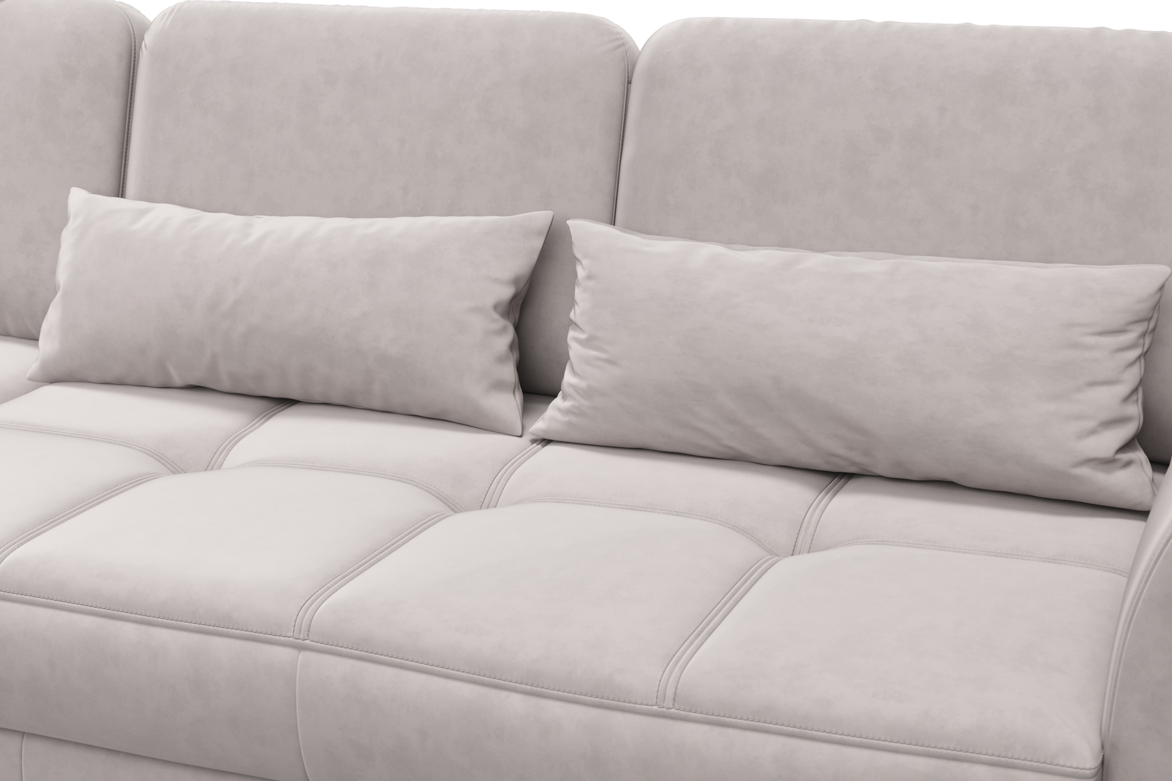 sit&more Ecksofa »Bendigo L-Form« inklusive Sitztiefenverstellung, Bodenfreiheit 15 cm, in 2 Fussfarben