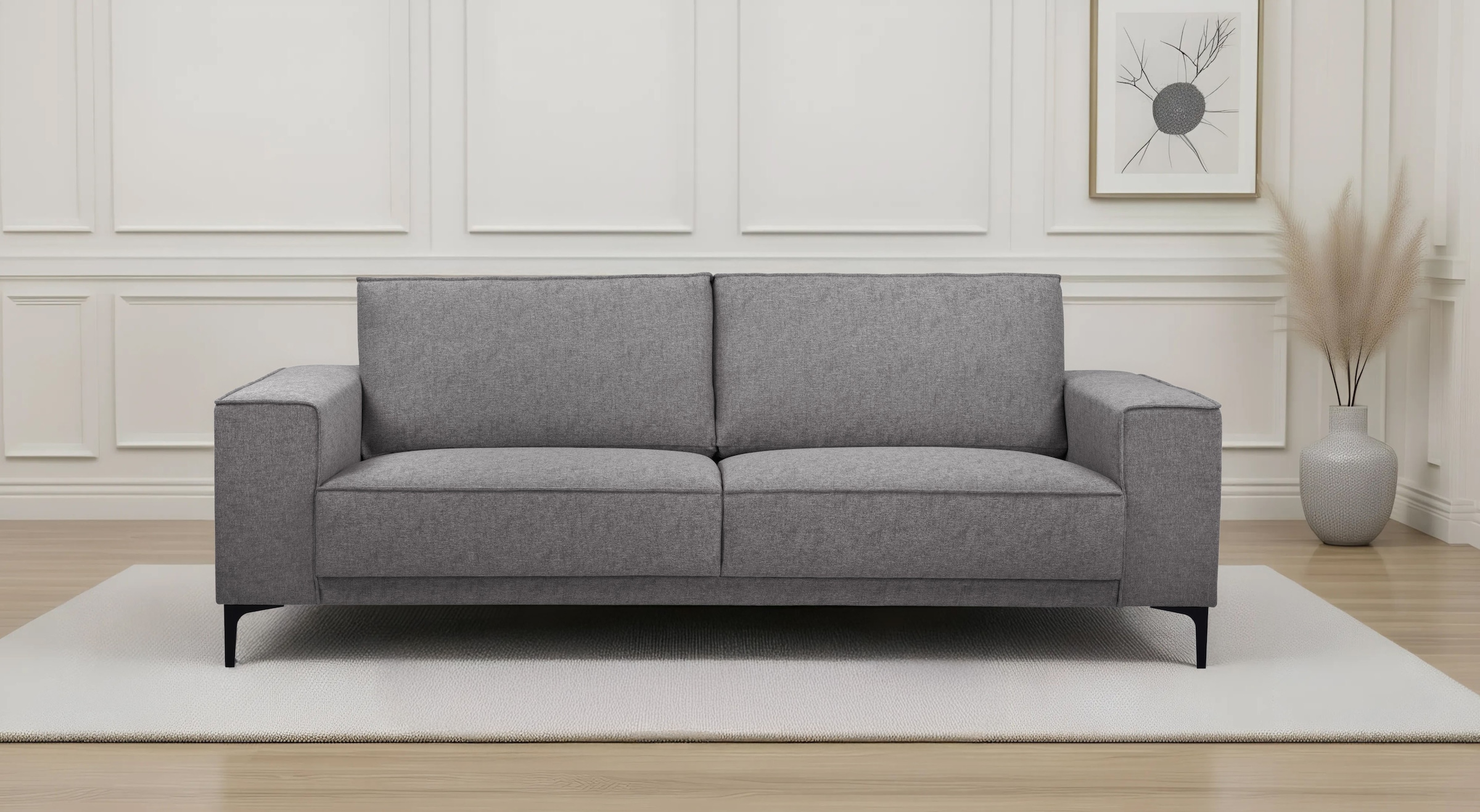 GOODproduct 3-Sitzer »OLAND, B: 224 cm - Skandi-Design« Struktur, Flachgewebe, Luxus-Microfaser, Boucle