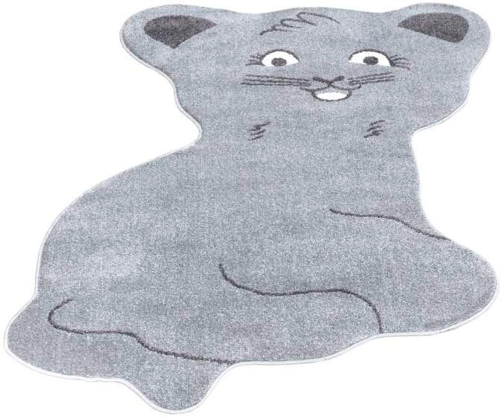 Carpet City Kinderteppich »ANIME894« Motivform 11 mm Höhe Kinderzimmer Teppich Modern mit Mond, Blumen, Wolken, Creme, Multi