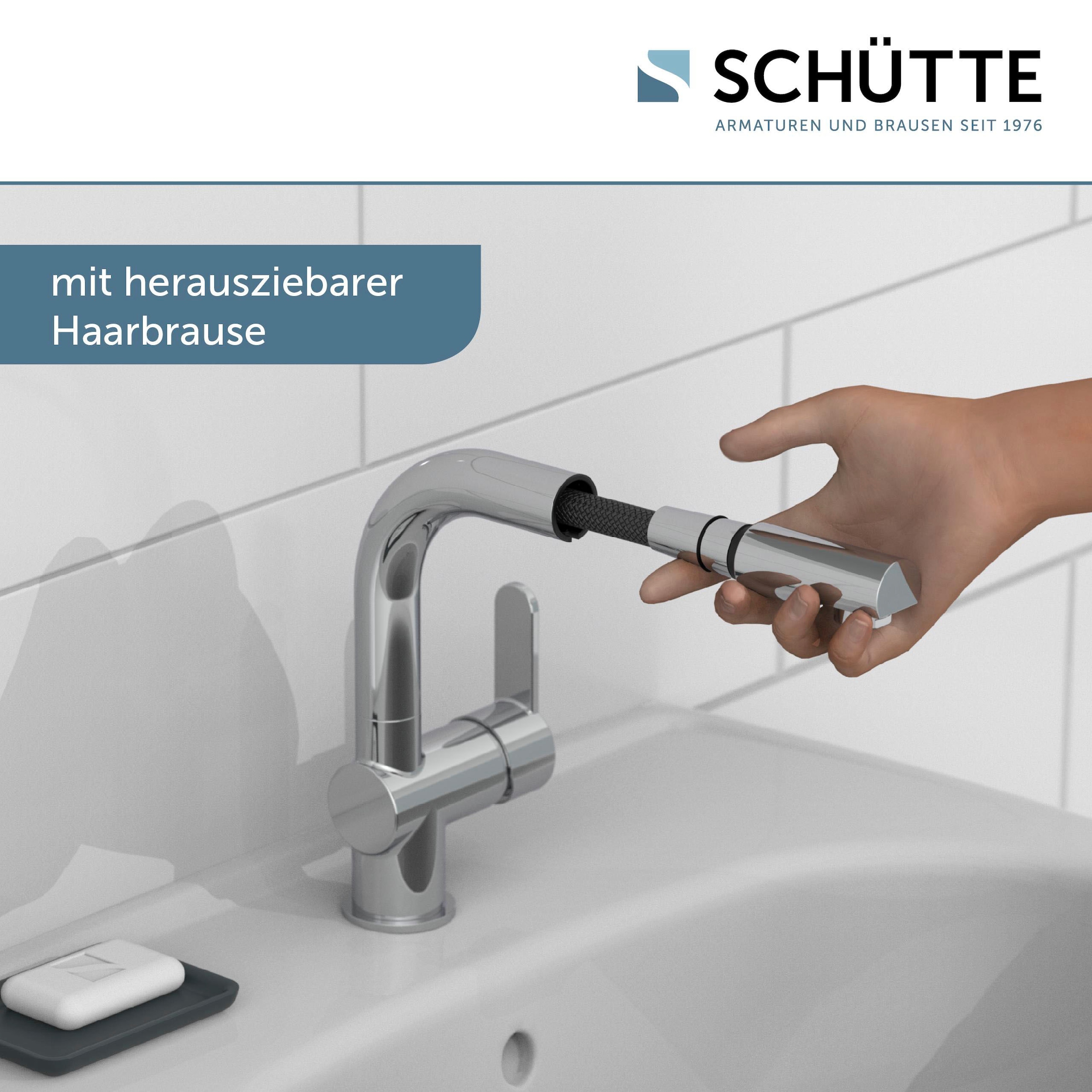 Schütte Robinetterie de salle de bain »3-teilige Serie LONDON« Ensemble,  Économique, protection anti-brûlure, pivotant à 360°, économiseur d’eau