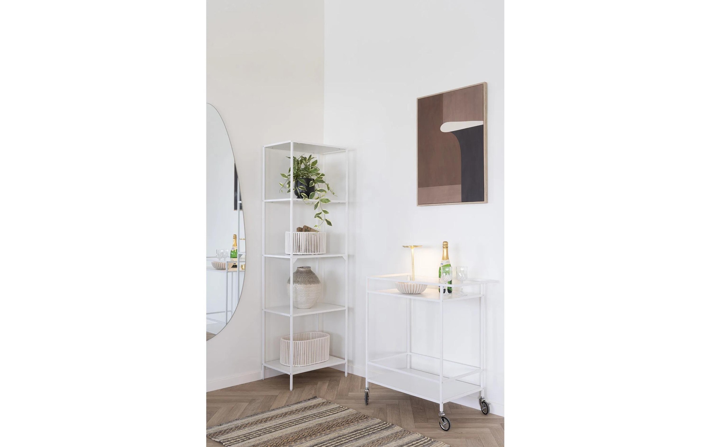 House Nordic Servierwagen "Vita 79 x 68 cm Weiss" 2 Stk. tlg.