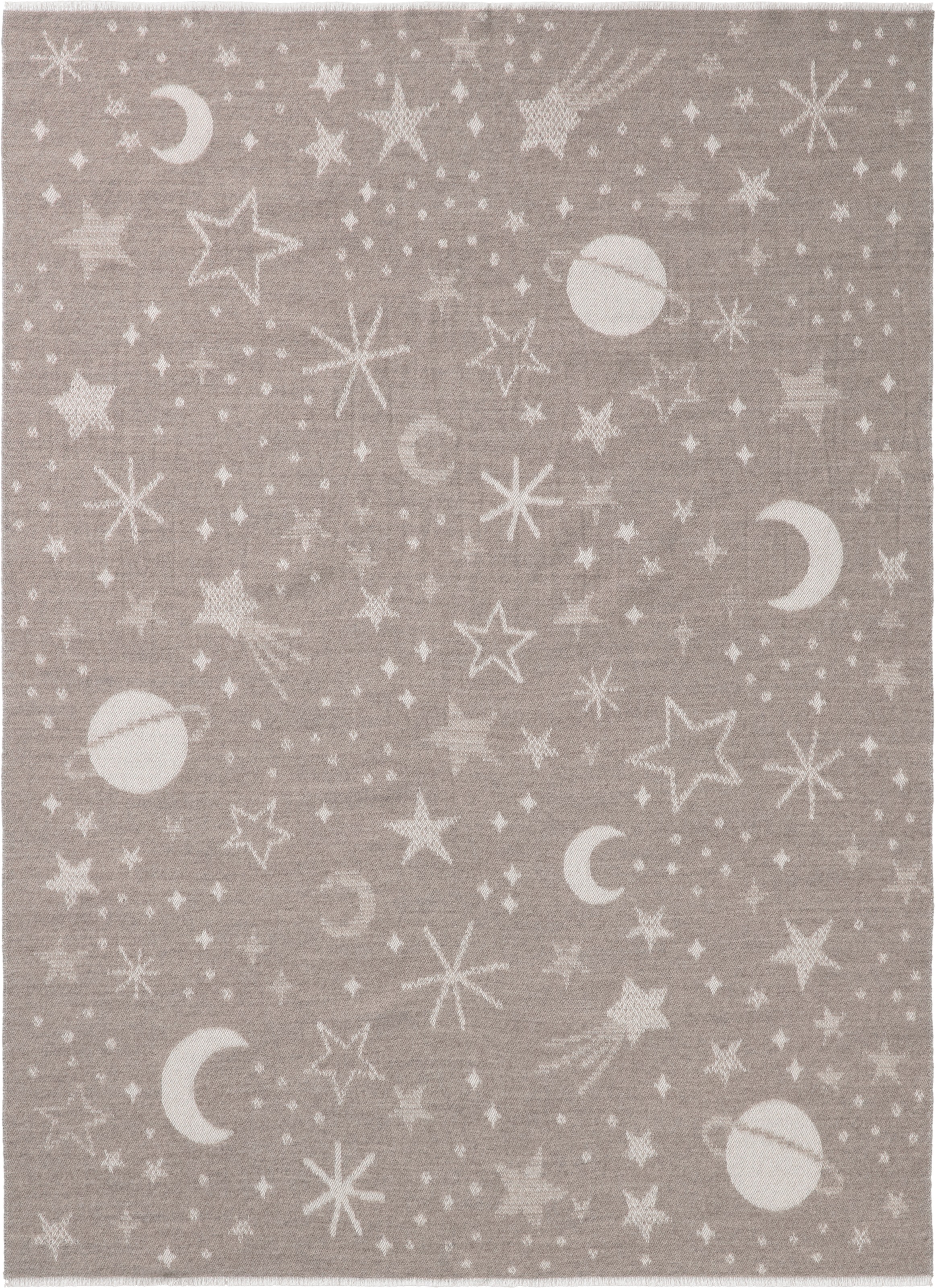 Image of Biederlack Babydecke "Babydecke Universe" 75 x 100, mit kurzen Fransen