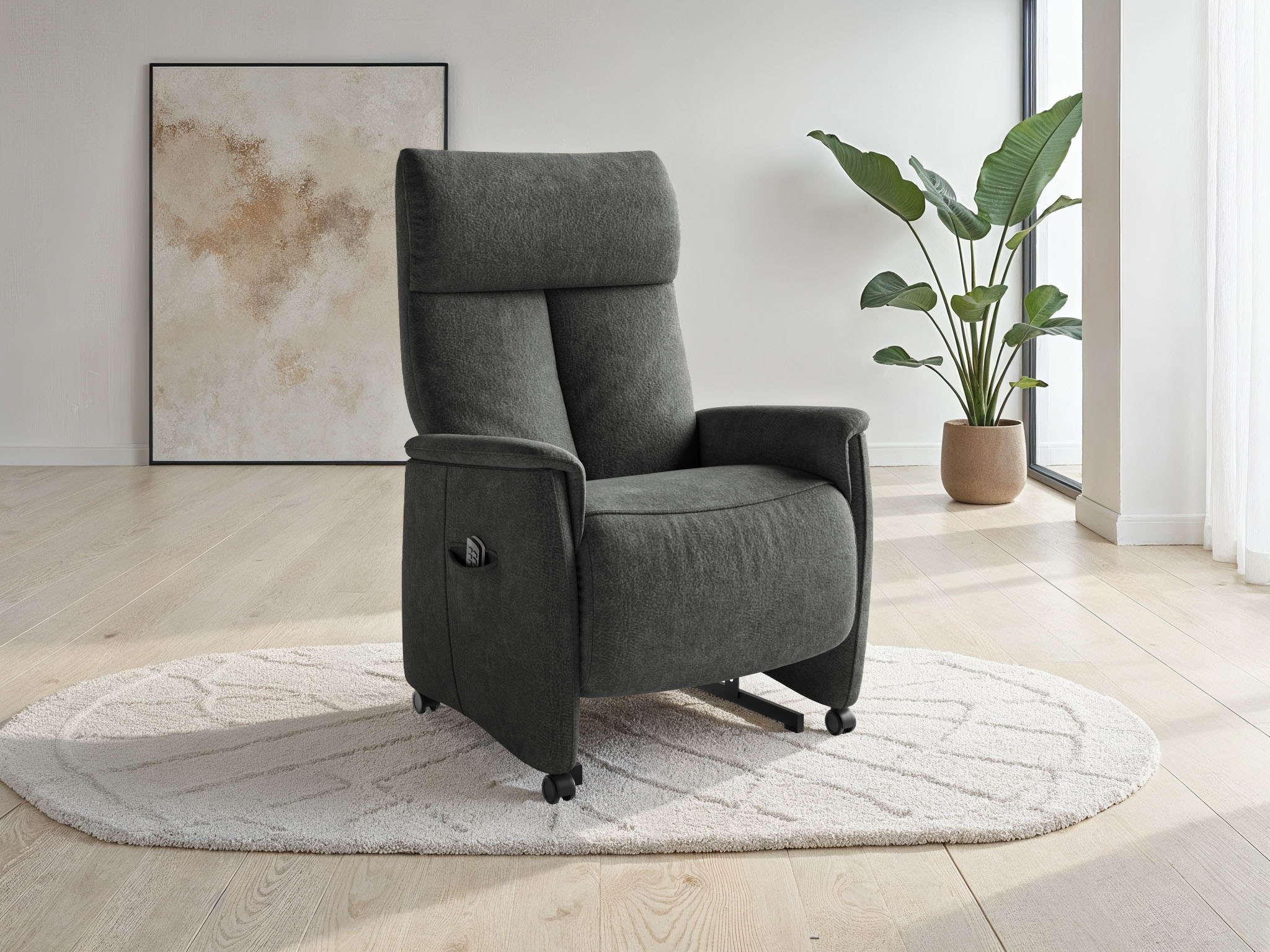 sit&more TV-Sessel "Cremona Comfort" wahlweise manuell oder elektrischer Funktion mit Akku