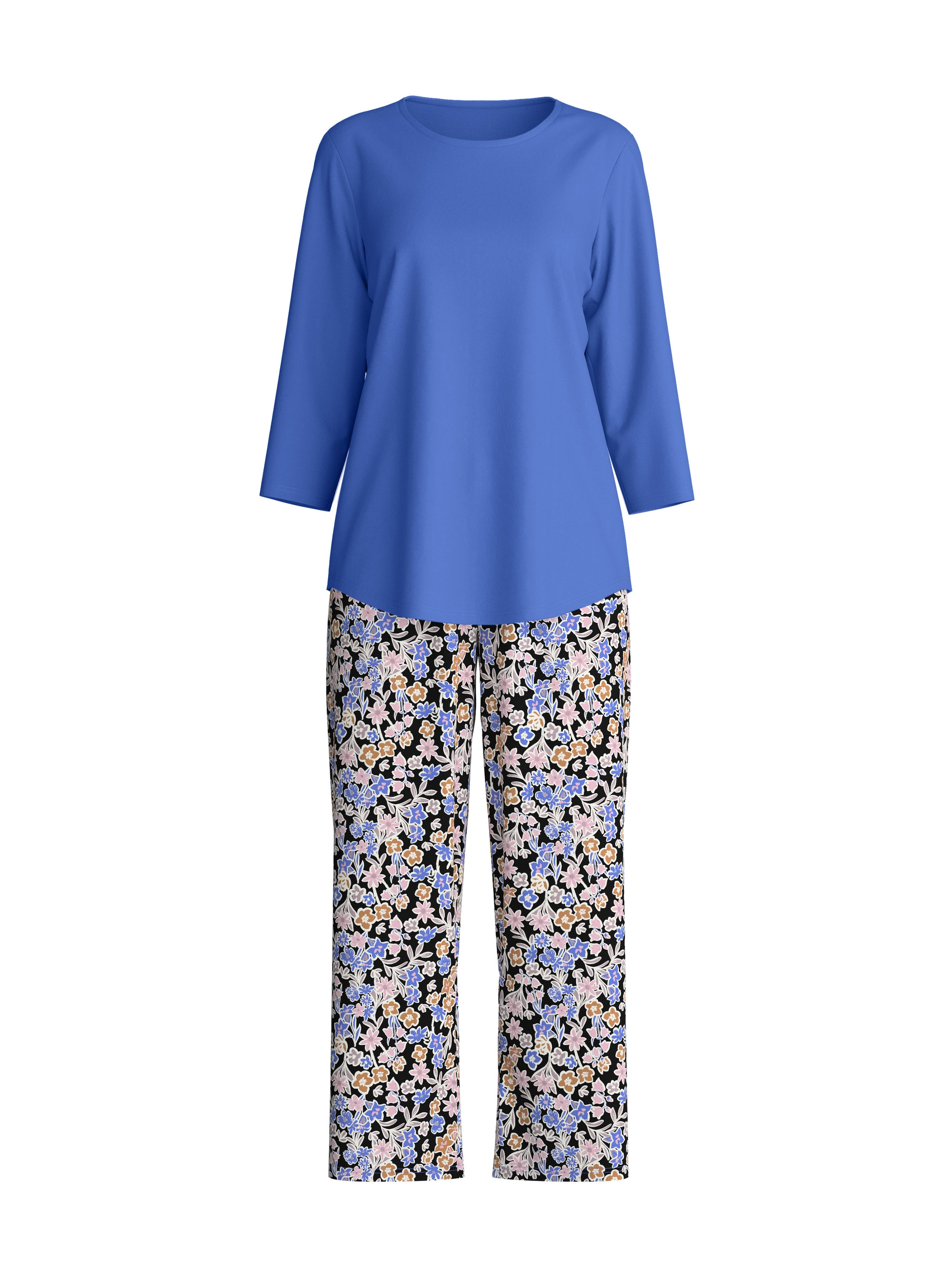 CALIDA Pyjama capri »Flower Dreams« 2 avec motif floral, qualité interlock