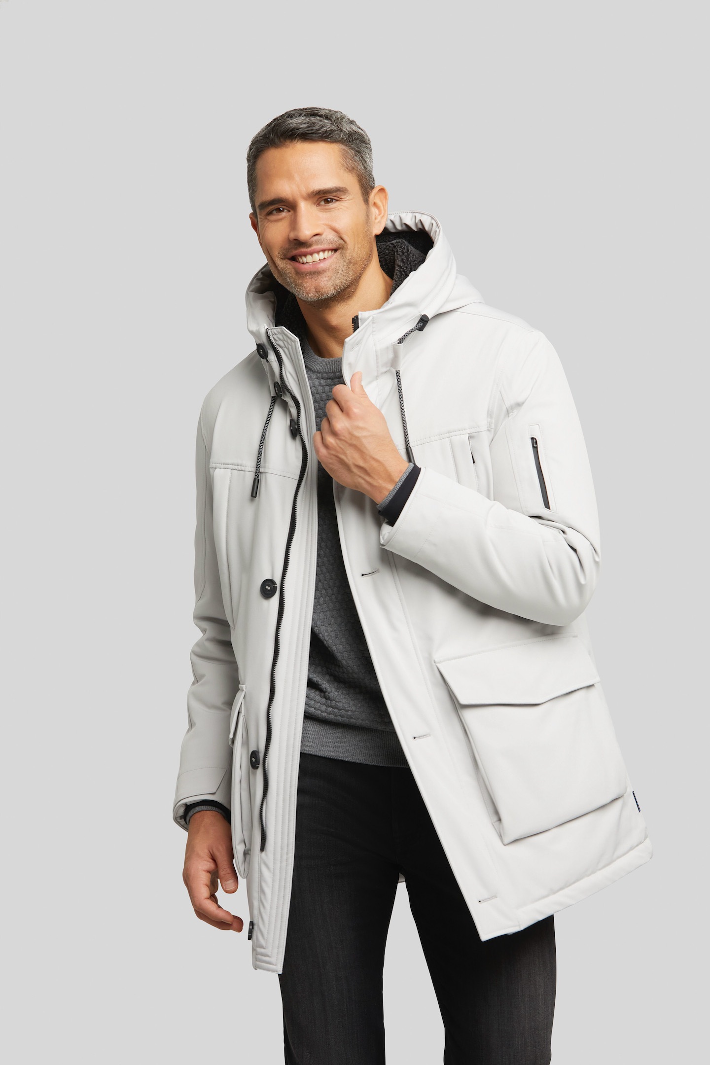 Image of bugatti Regenjacke mit Kapuze mit Futter aus recycelter Watte
