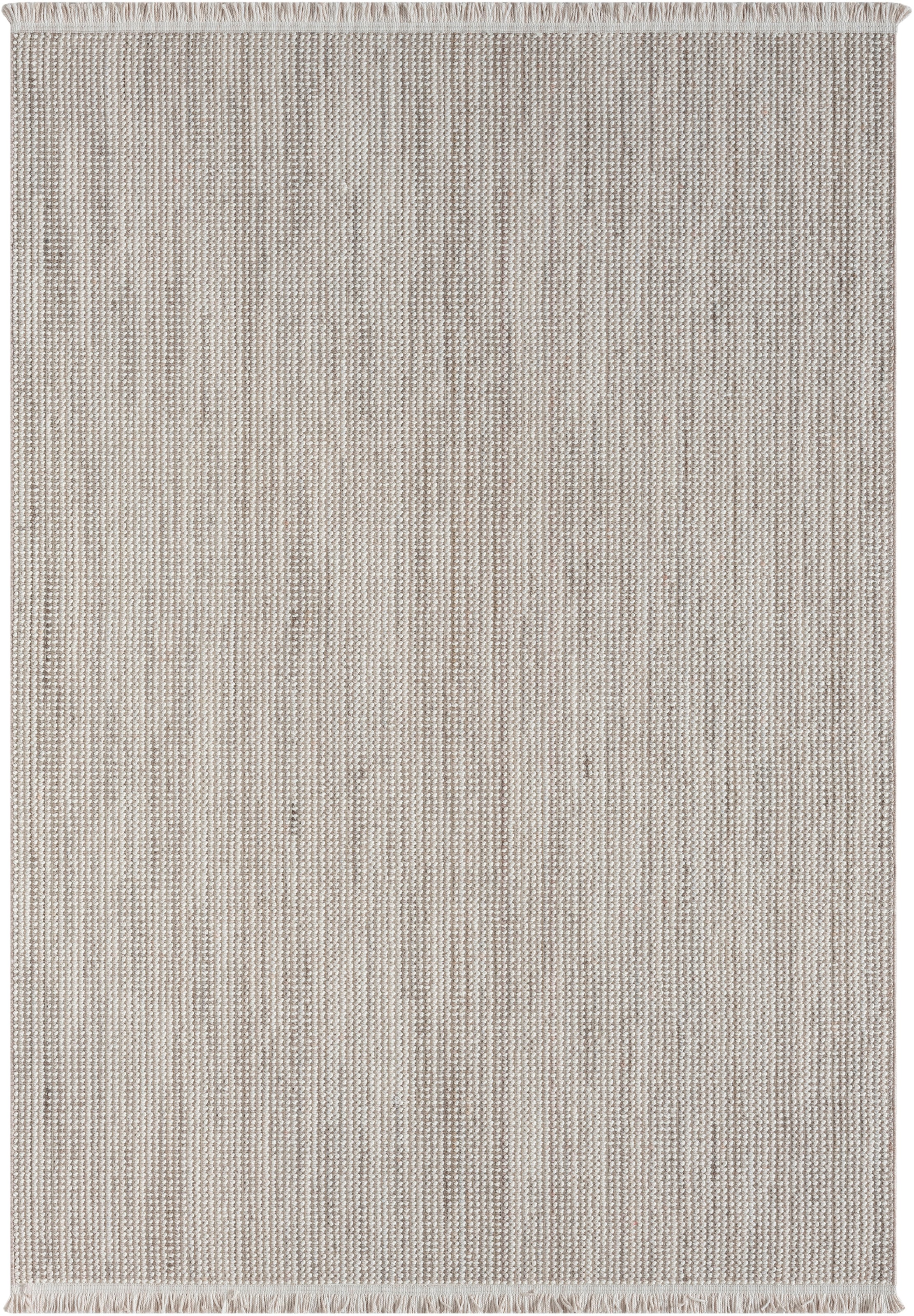 Myflair Möbel & Accessoires Tapis »Ava« Rectangulaire 7 mm Höhe Uni Farben, meliert, Sisal-Optik, auch in rund erhältlich, mit Fransen