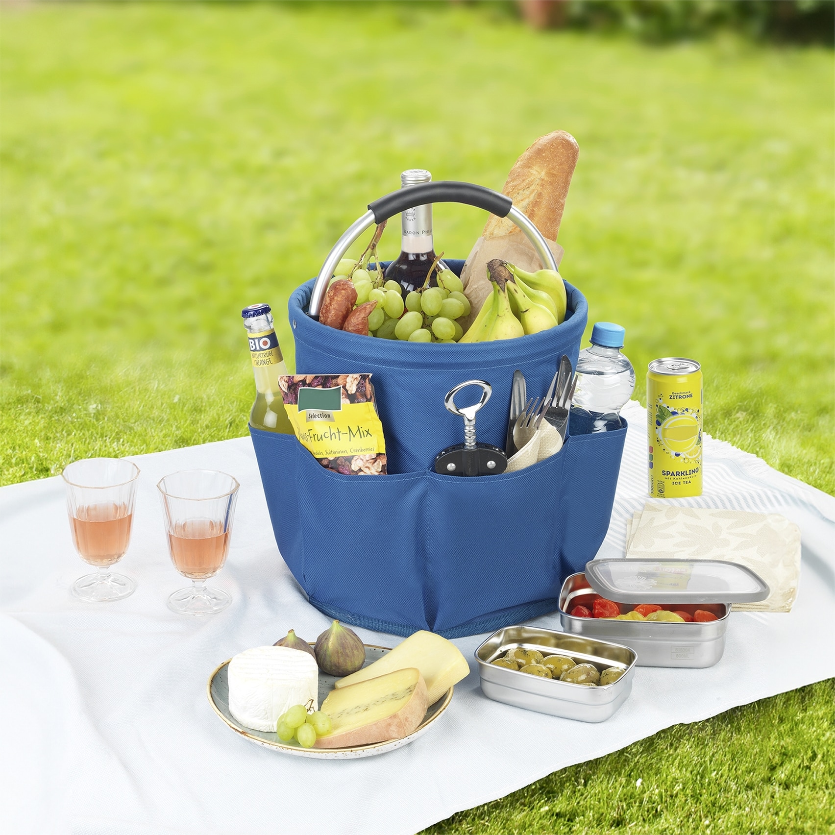 Maximex Organizer »Universal-Reinigungs-Caddy«, Allzweckkorb mit 6 Aussentaschen, ideal für Haushalt, Garten & Camping