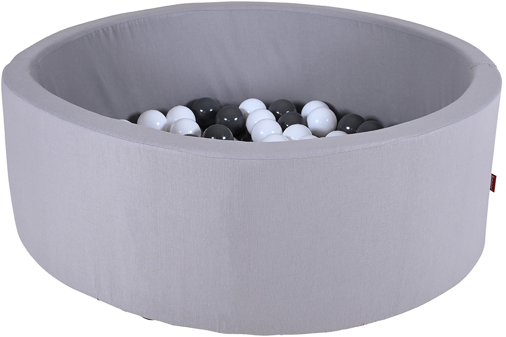 Image of Knorrtoys® Bällebad »Soft, Grey«, mit 100 Bällen Grey/white; Made in Europe bei Ackermann Versand Schweiz